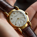 Vacheron Constantin 1940s Manual Wind Wristwatch with Cow Horn Lugs, Ref. 4361, Pink Gold