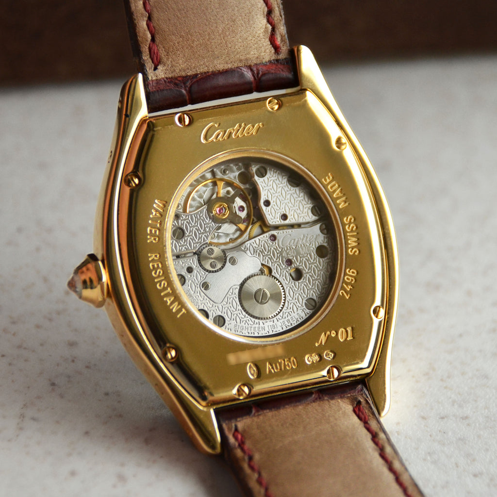 Cartier Tortue Cloisonné Enamel Dial and Case Phoenix, Ref. 2496, Pink Gold