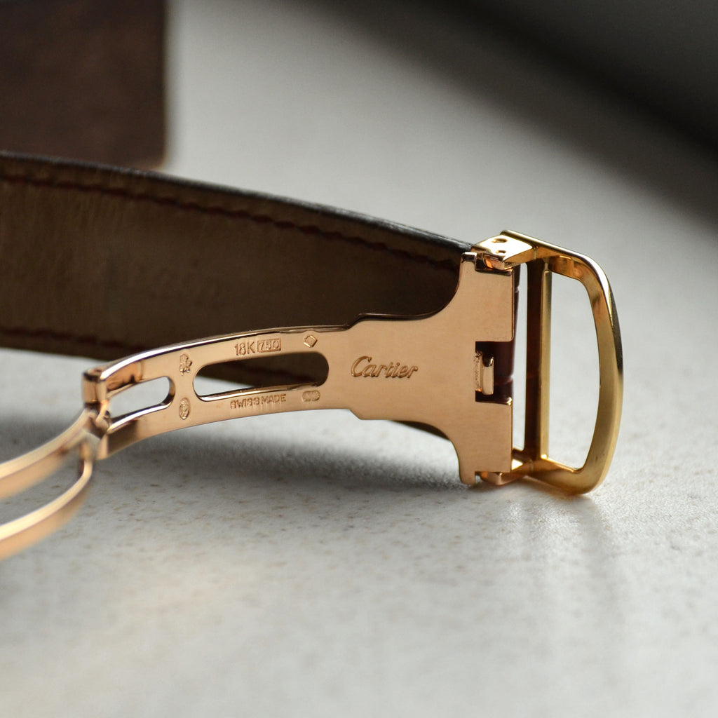 Cartier Tortue Cloisonné Enamel Dial and Case Phoenix, Ref. 2496, Pink Gold