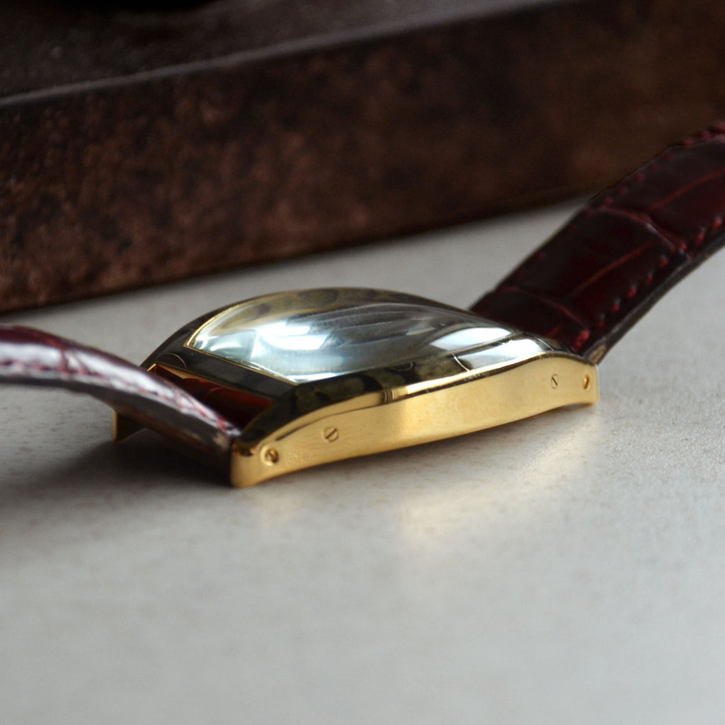 Cartier Tortue Cloisonné Enamel Dial and Case Phoenix, Ref. 2496, Pink Gold