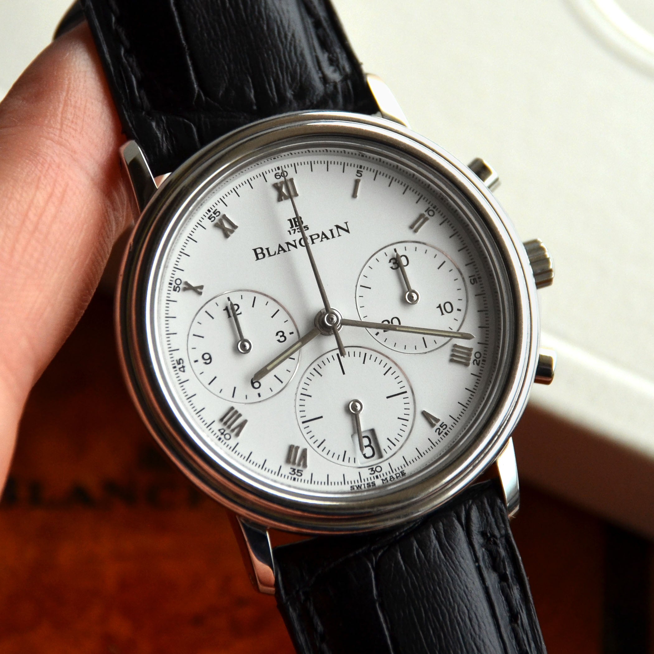 Blancpain Villeret Chronograph, Ref. 1185-1127-55, Steel