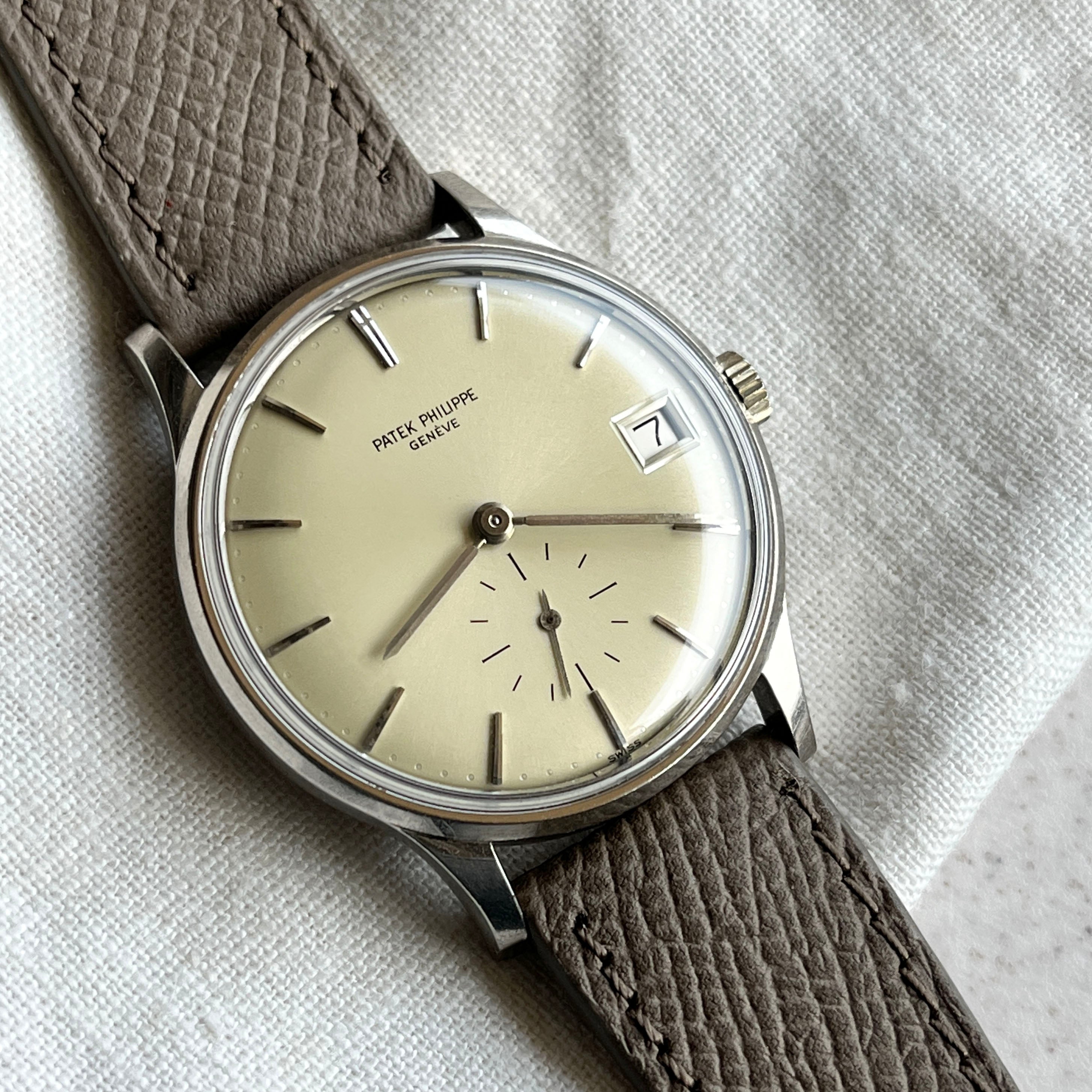 Patek Philippe Calatrava Automatic with Date, Ref. 3514, White Gold