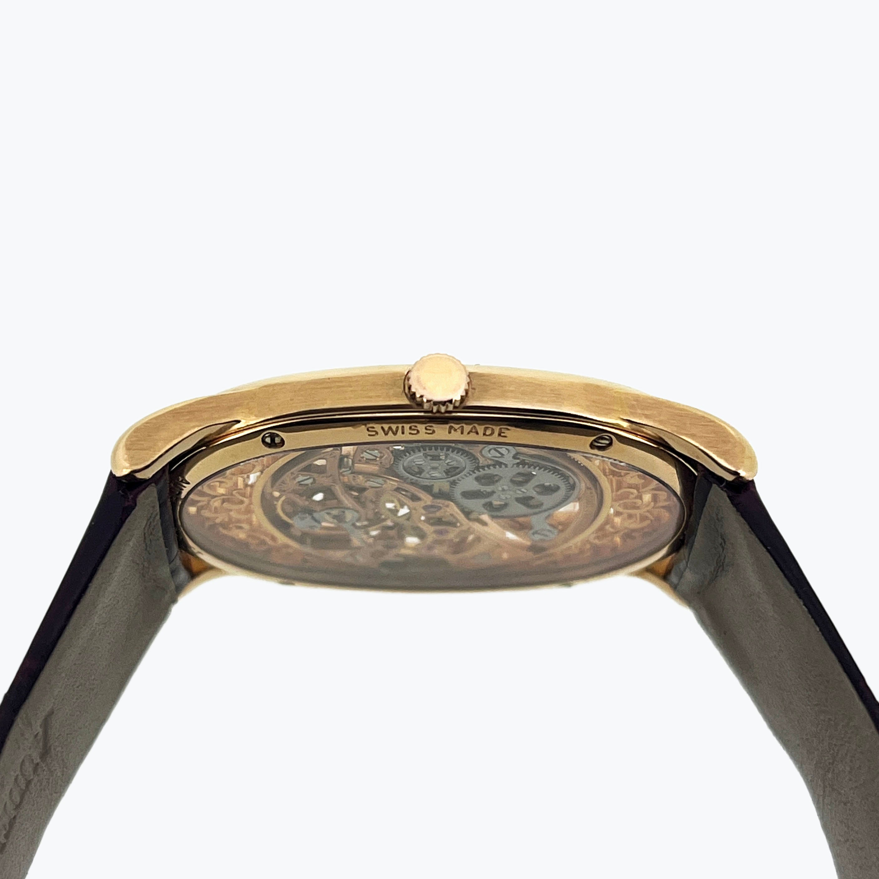 Audemars Piguet Rare Skeleton Oval Wristwatch, Pink Gold