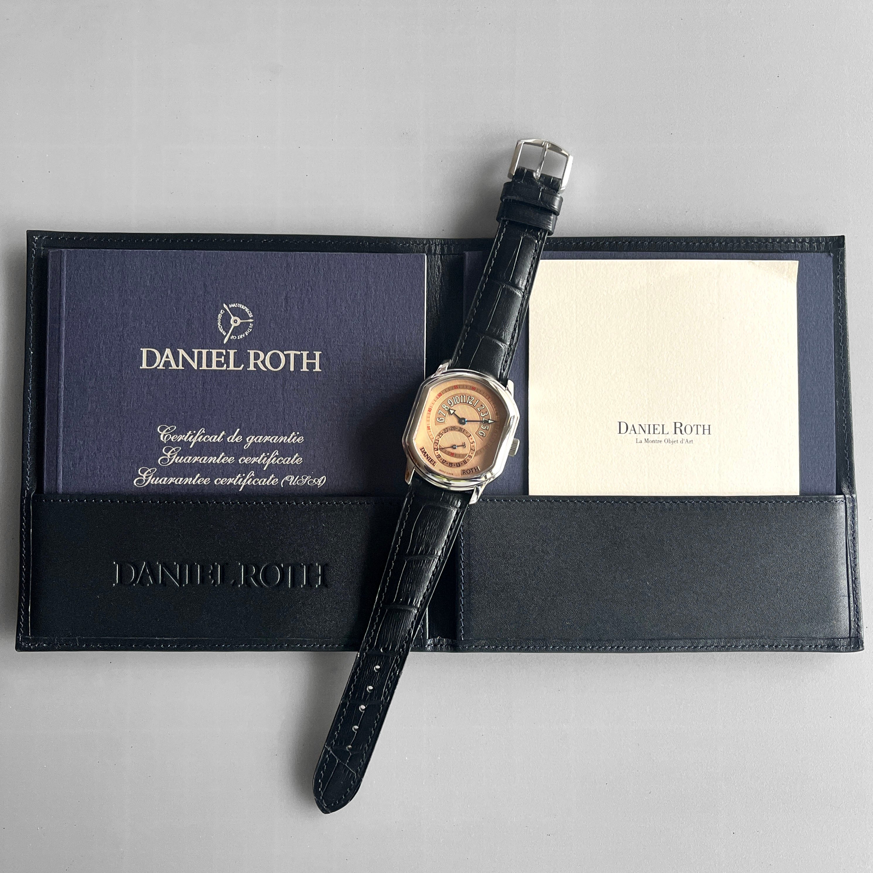 Daniel Roth Premier Retrograde Salmon Dial Ref. 807.ST Steel