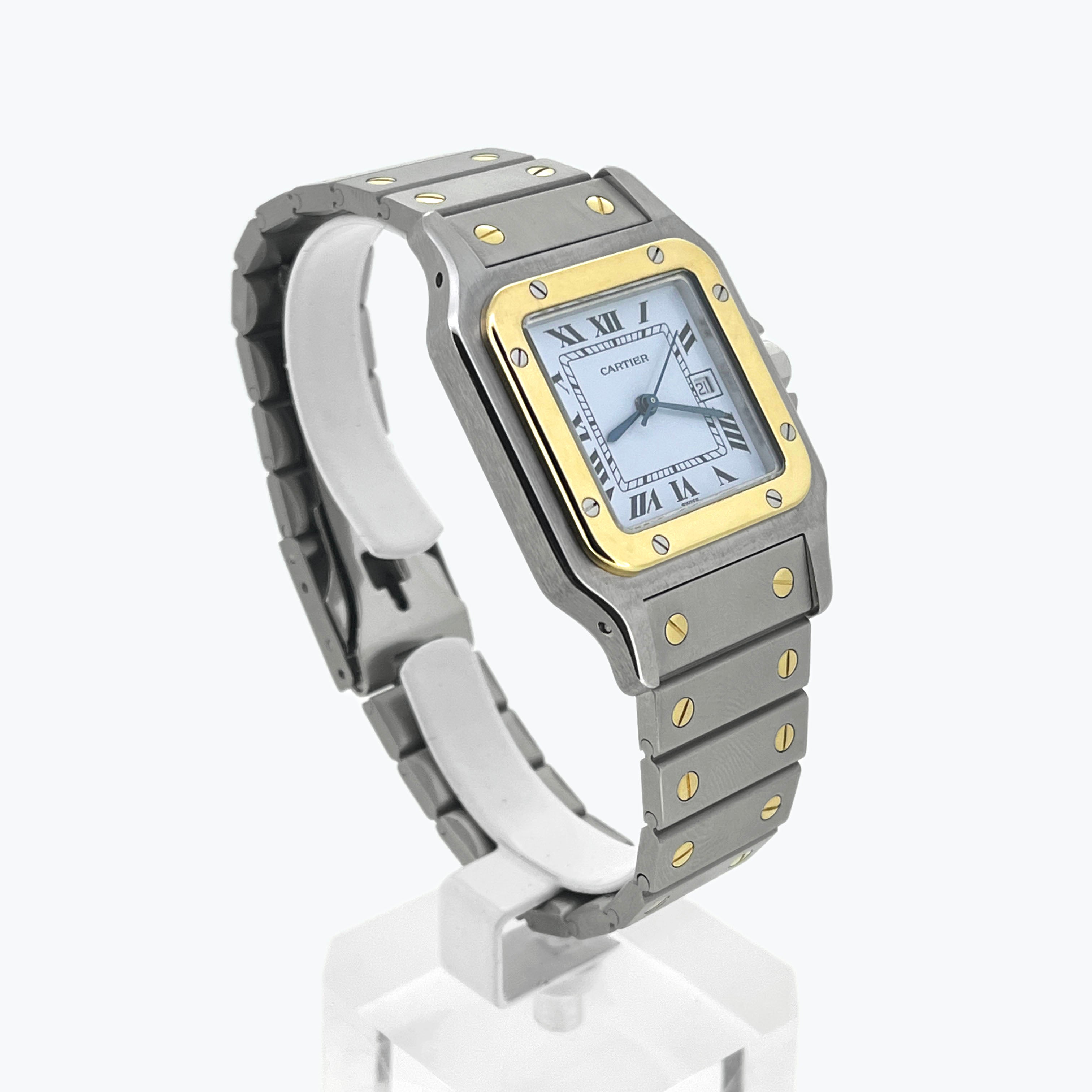 Cartier Santos Carrée, Ref. 2961, Steel and Yellow Gold