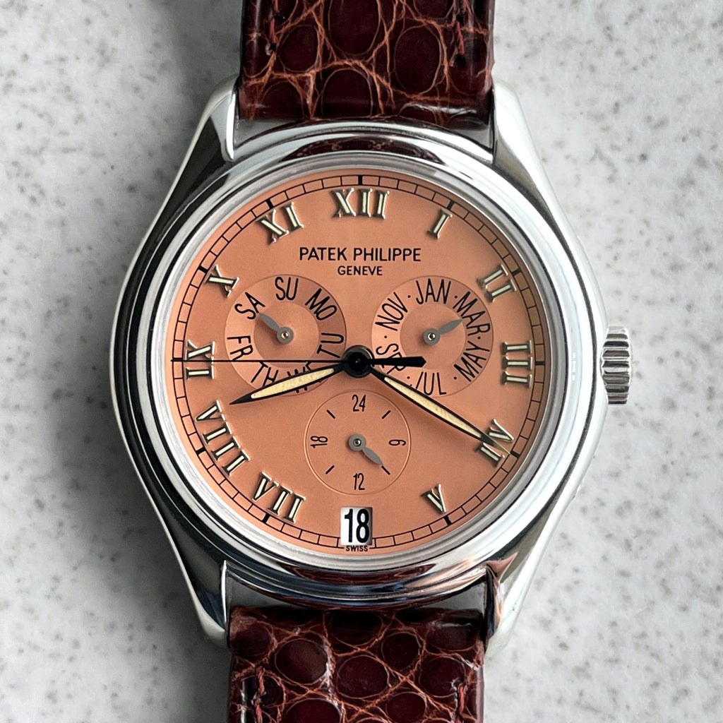Patek Philippe Annual Calendar Salmon Dial, Ref. 5035, White Gold