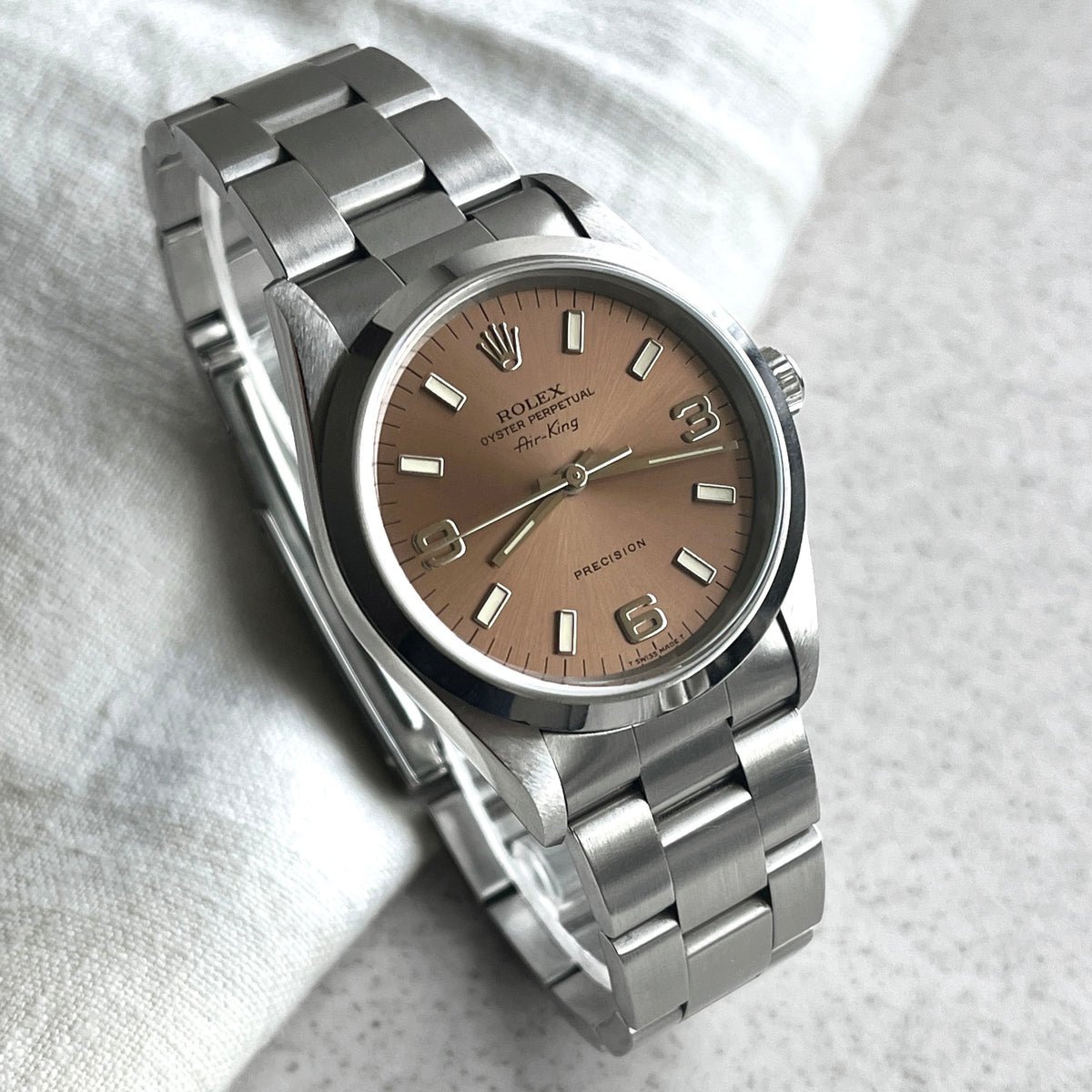 Rolex Air King Copper/Salmon Dial, Ref. 14000, Steel