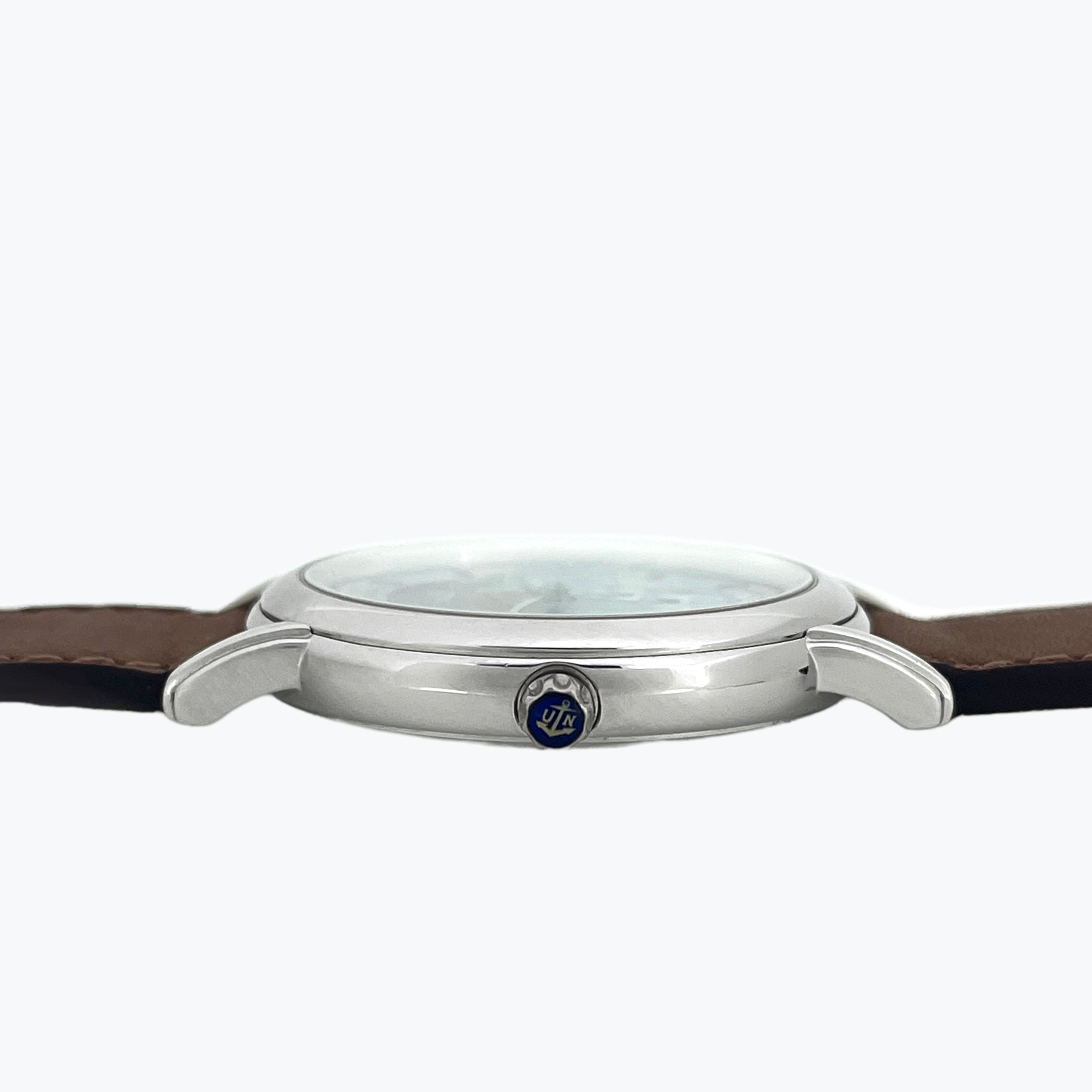 Ulysse Nardin Rare and Limited wristwatch, "Mayflower" Cloisonné Enamel Dial, Ref. 139-70-9, Platinum
