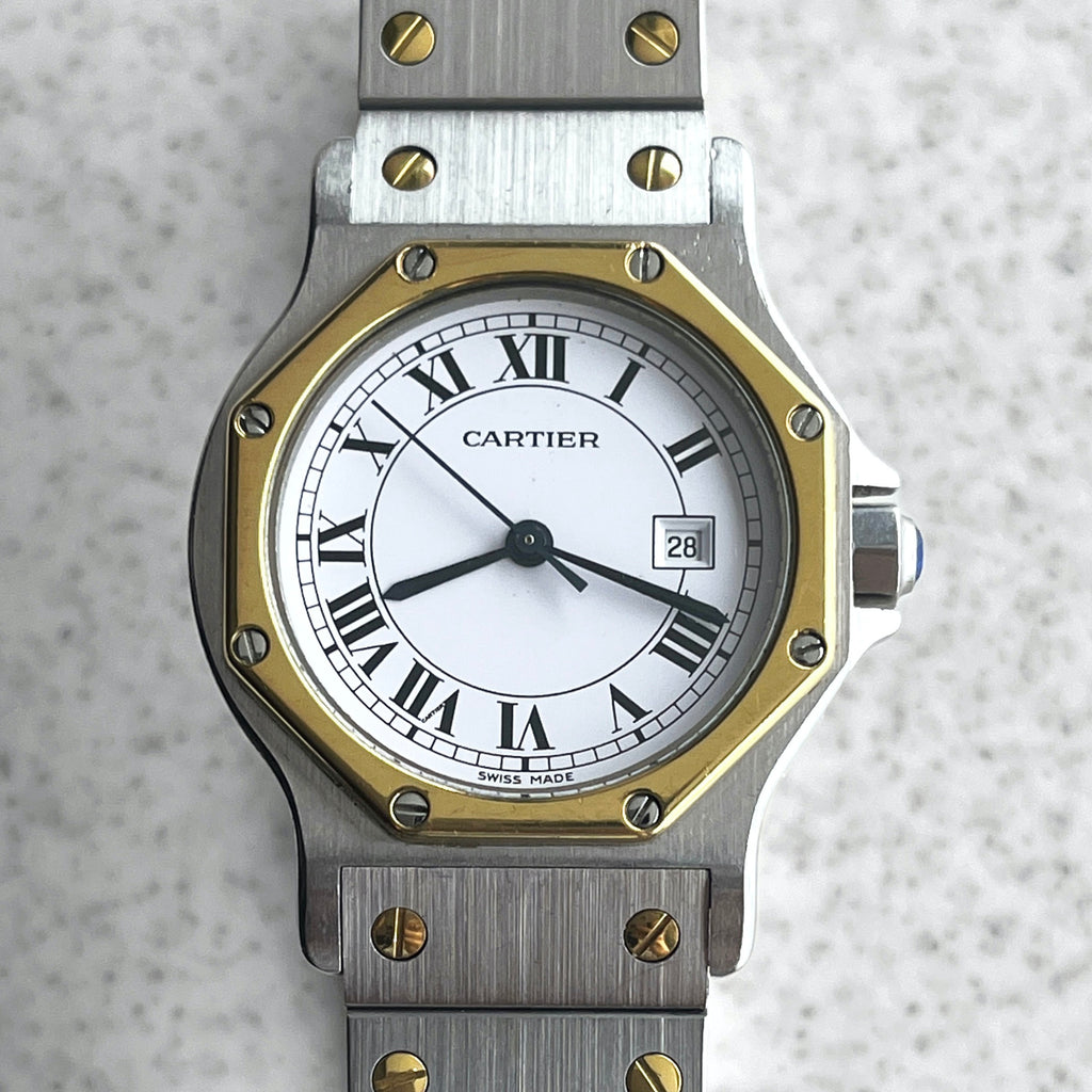 Cartier Santos Octagon, Automatic, Ref. 2966, Steel and Yellow Gold