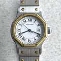 Cartier Santos Octagon, Automatic, Ref. 2966, Steel and Yellow Gold