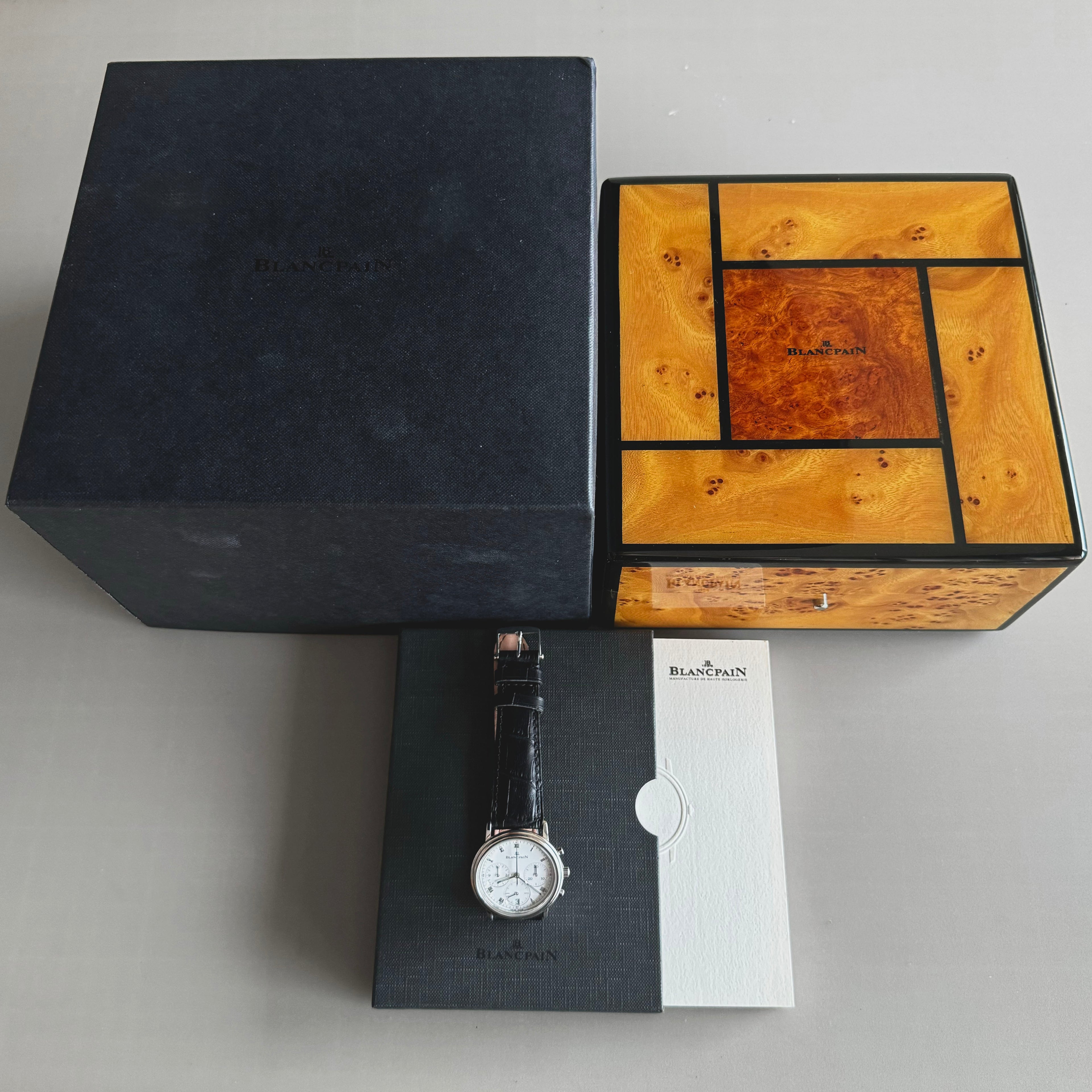 Blancpain Villeret Chronograph, Ref. 1185-1127-55, Steel