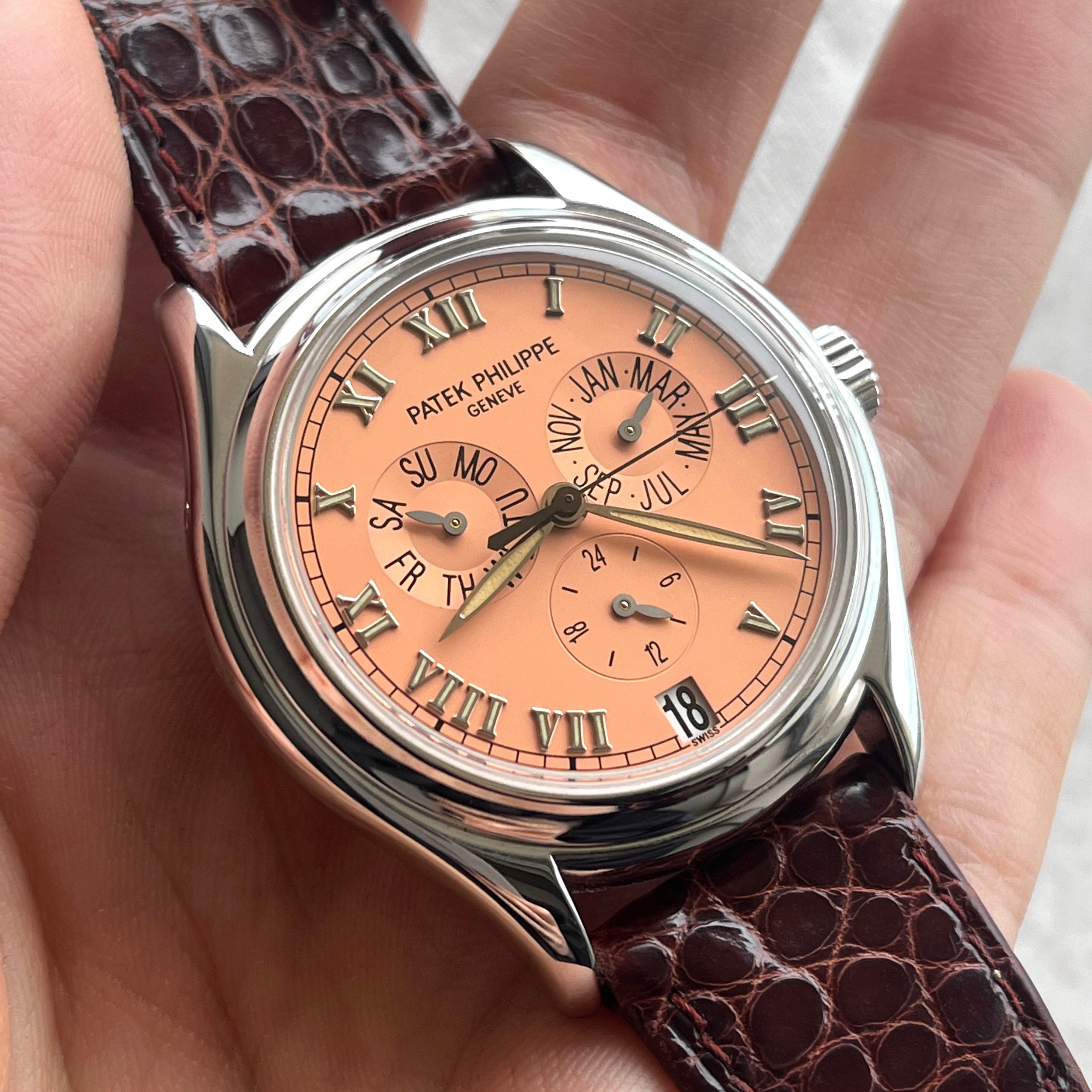 Patek Philippe Annual Calendar Salmon Dial White Gold