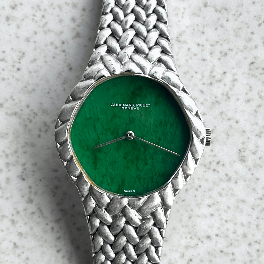Audemars Piguet Ladies Cobra with Rare Jade Dial, White Gold
