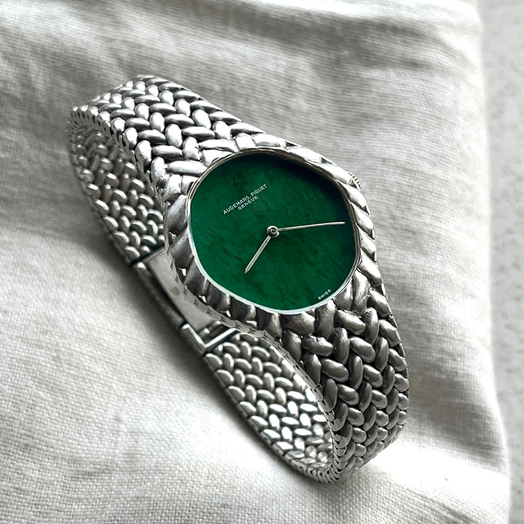 Audemars Piguet Ladies Cobra with Rare Jade Dial, White Gold