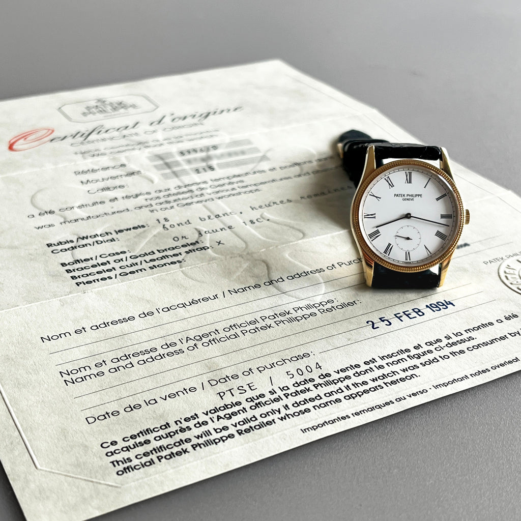 Patek Philippe Calatrava, Ref. 3796, Yellow Gold