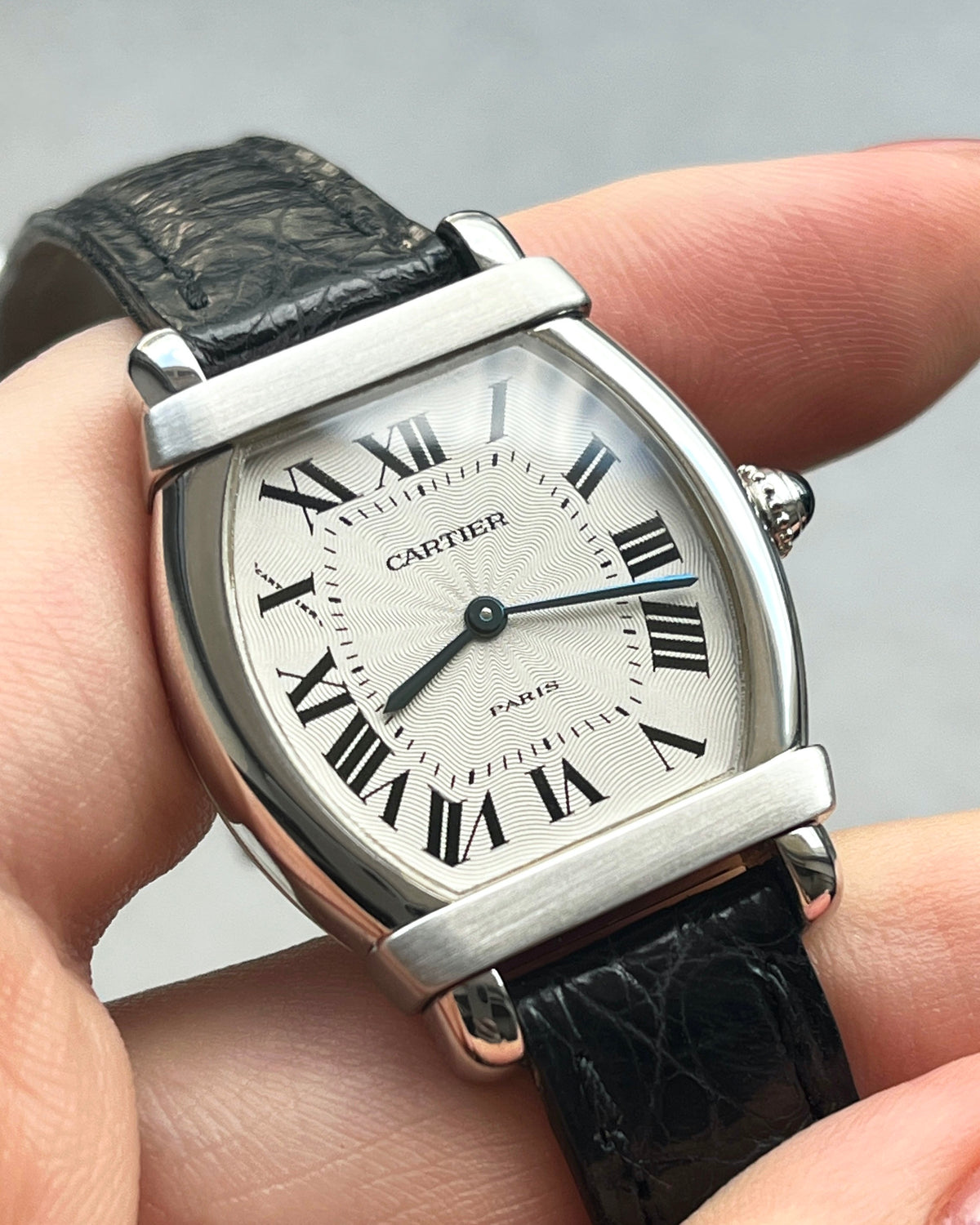 Cartier Rare Ladies Tortue Chinoise, Platinum