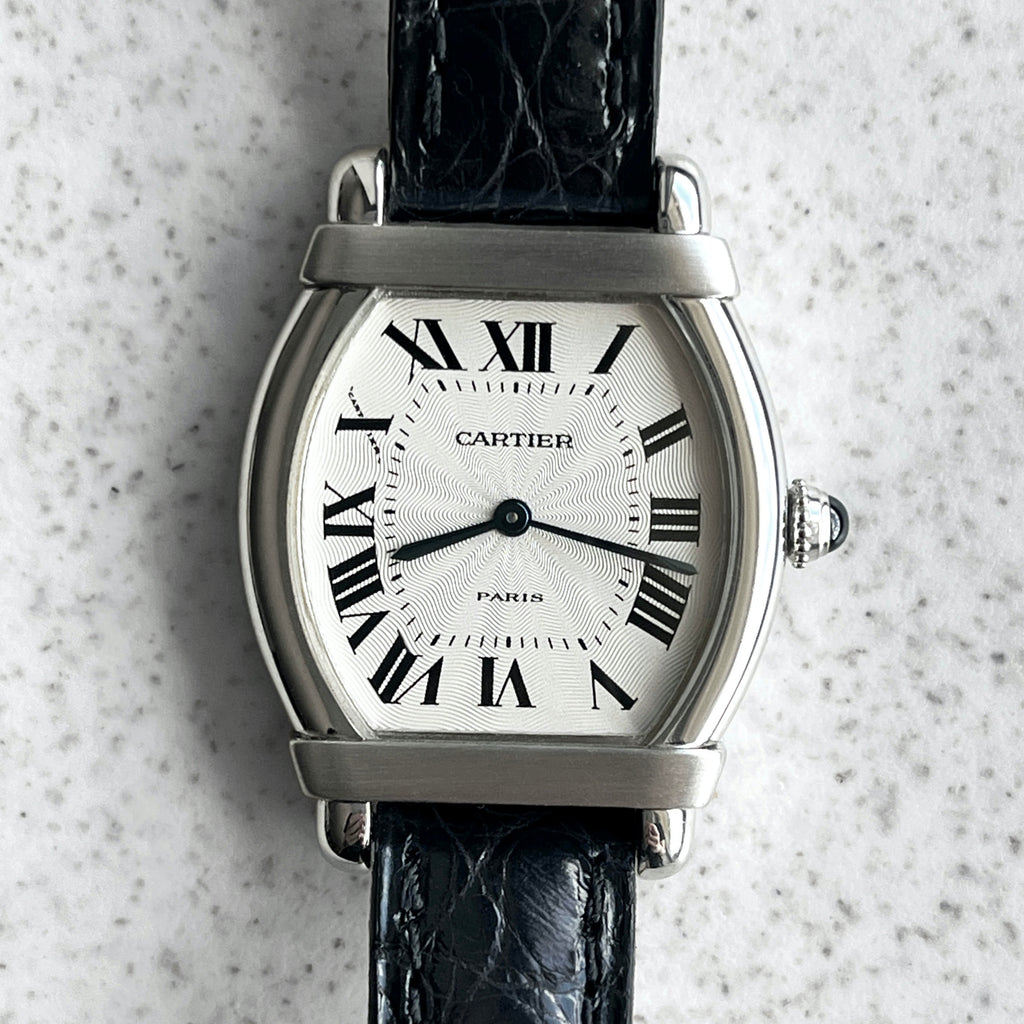 Cartier Rare Ladies Tortue Chinoise, Platinum