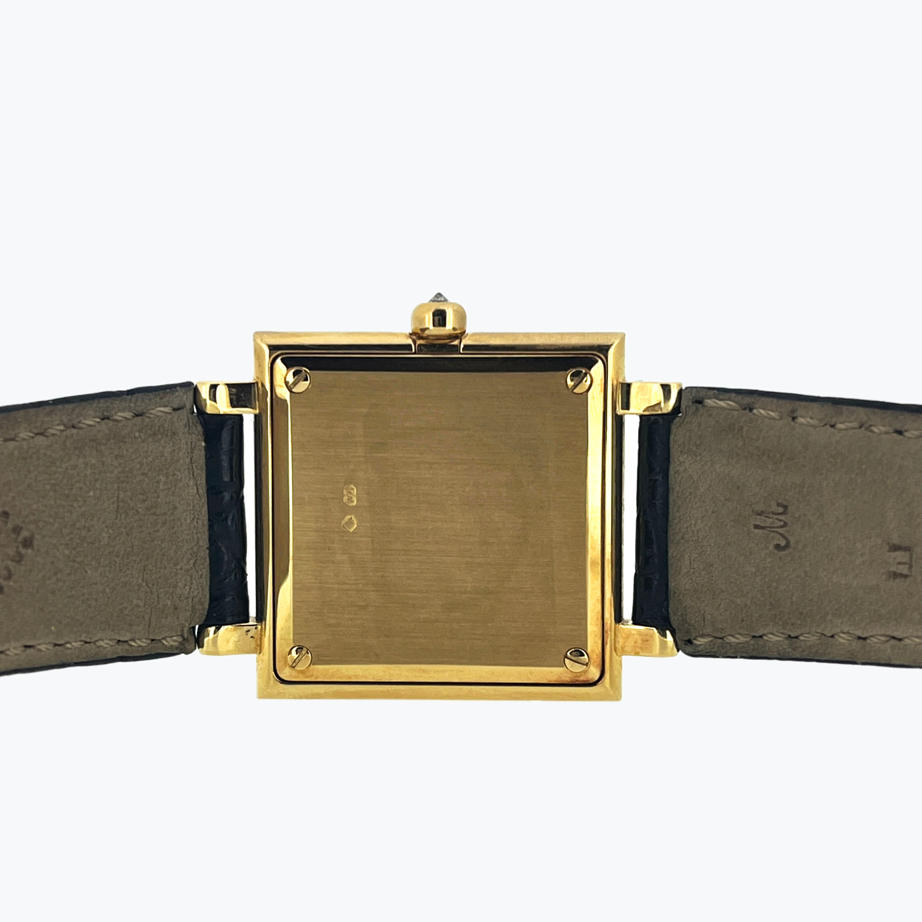 Patek Philippe Ladies Gondolo, Ref. 4866, MOP dial, Diamond bezel, Yellow Gold