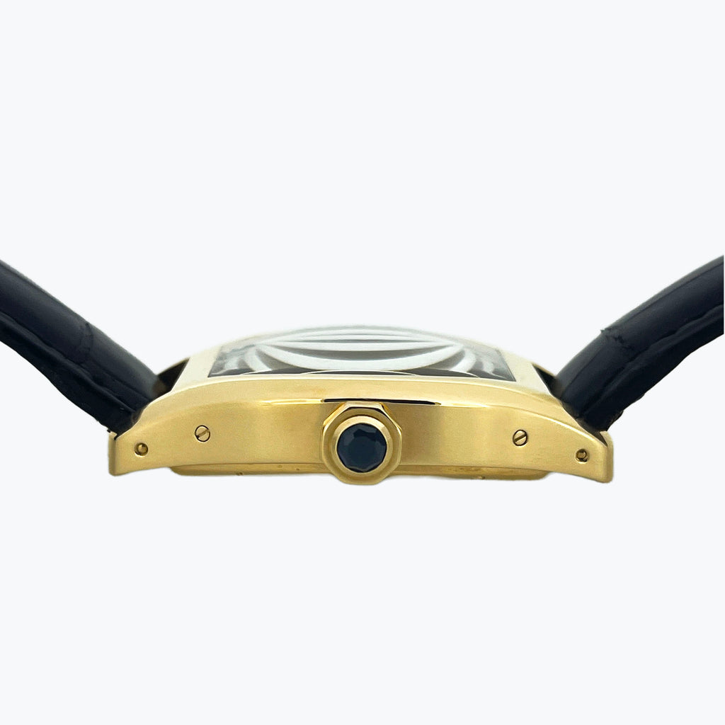 Cartier CPCP Tortue Monopoussoir Chronograph, Ref. 2356, Yellow Gold