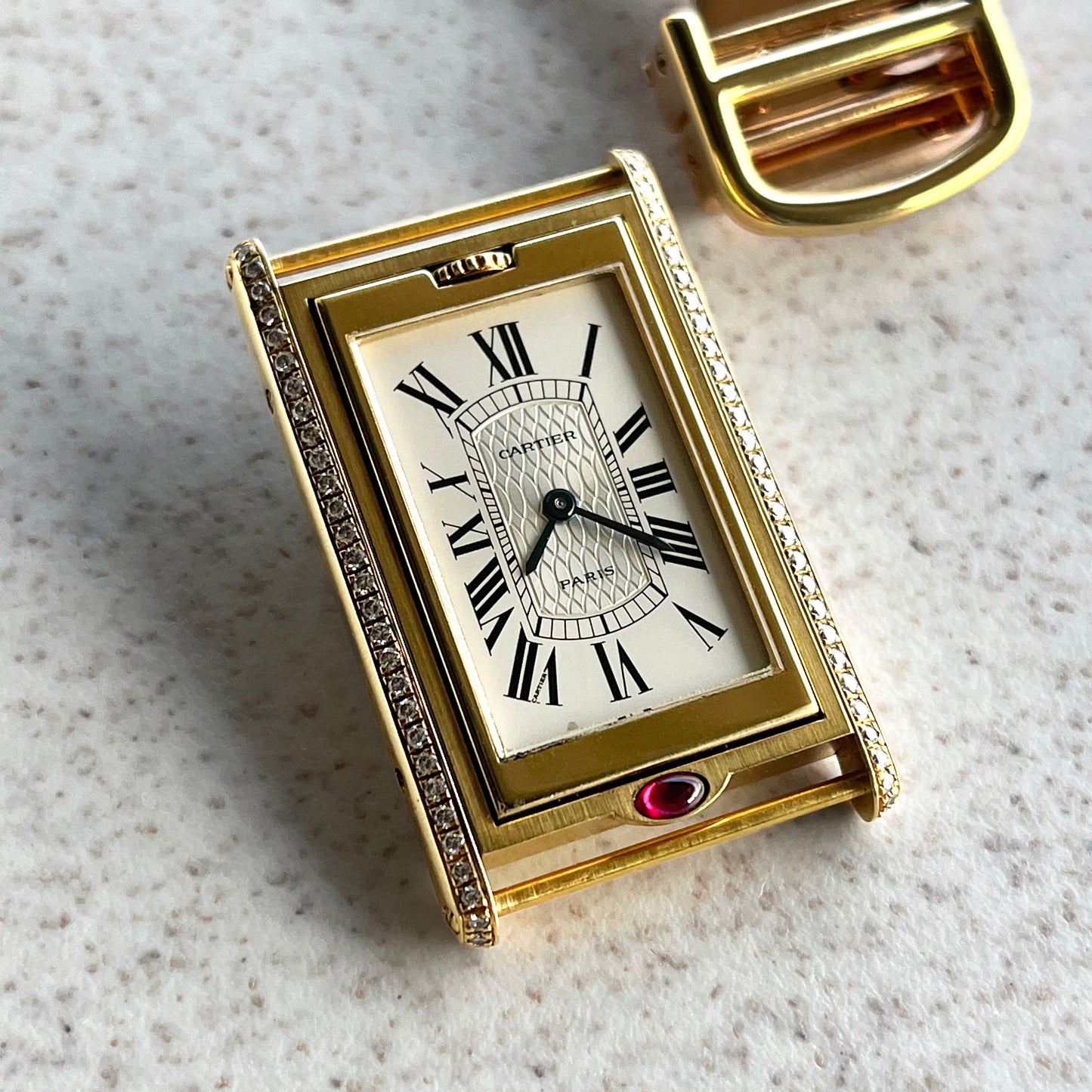 Cartier Tank Basculante 150th Anniversary 'I Love Cartier' Limited Edition, Yellow Gold