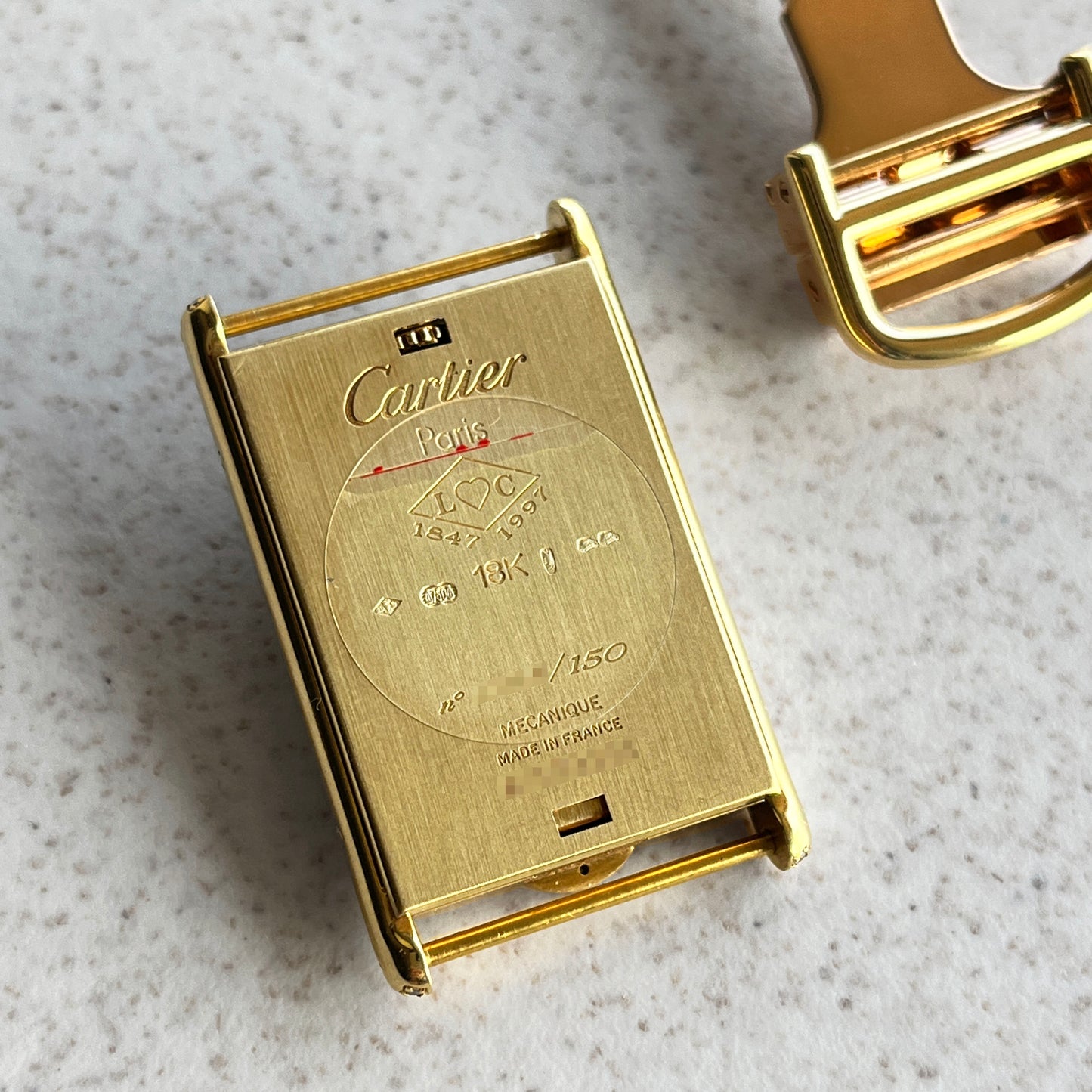 Cartier Tank Basculante 150th Anniversary 'I Love Cartier' Limited Edition, Yellow Gold