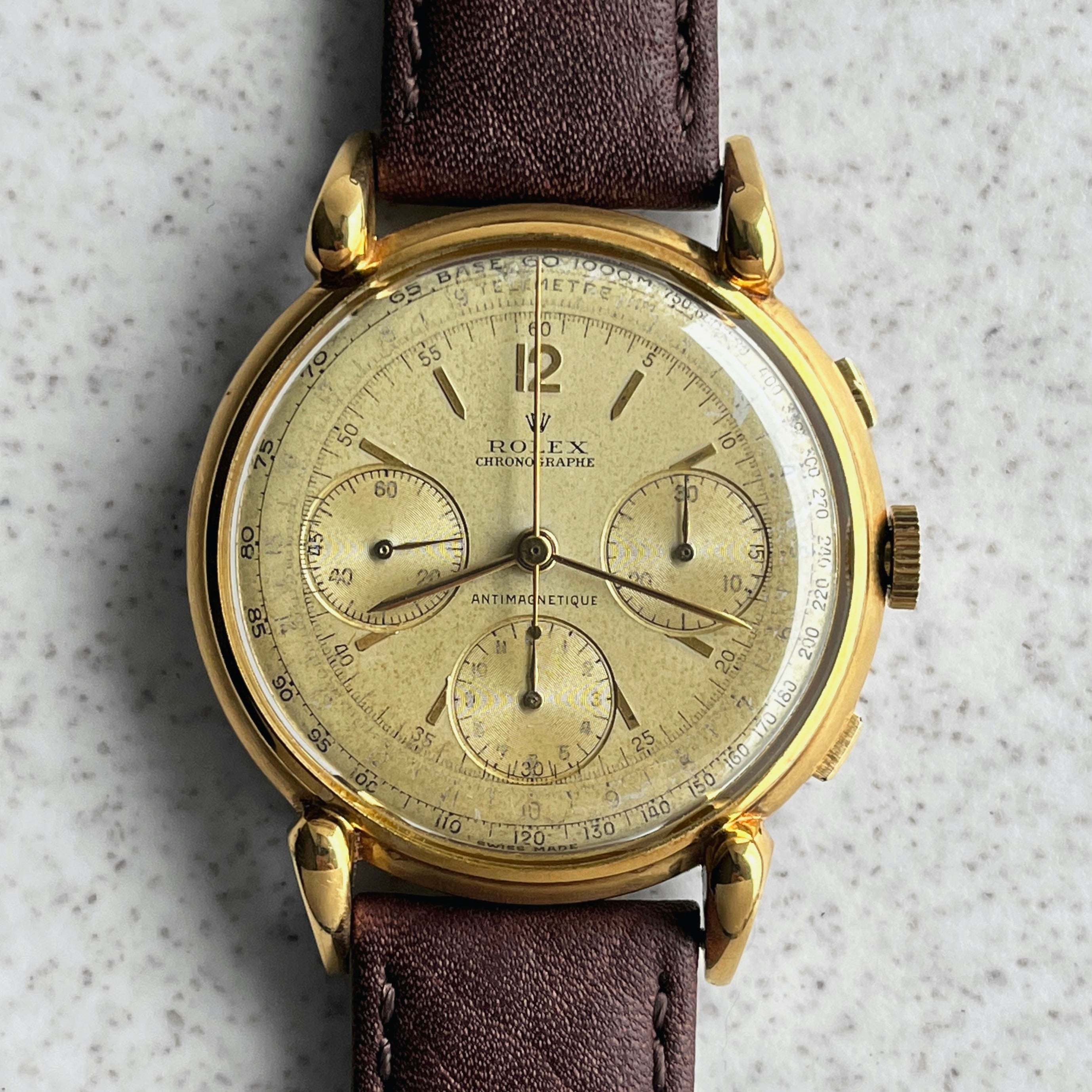 Rolex Three Registers Chronograph, Ref. 4313, Yellow Gold