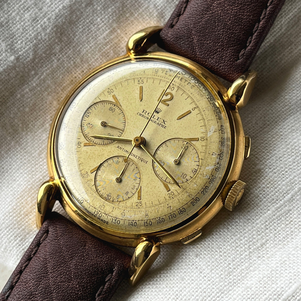Rolex Three Registers Chronograph, Ref. 4313, Yellow Gold