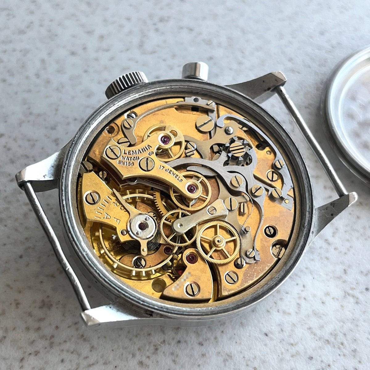Lemania Royal Australian Navy (RAN) Single Button Chronograph, Steel