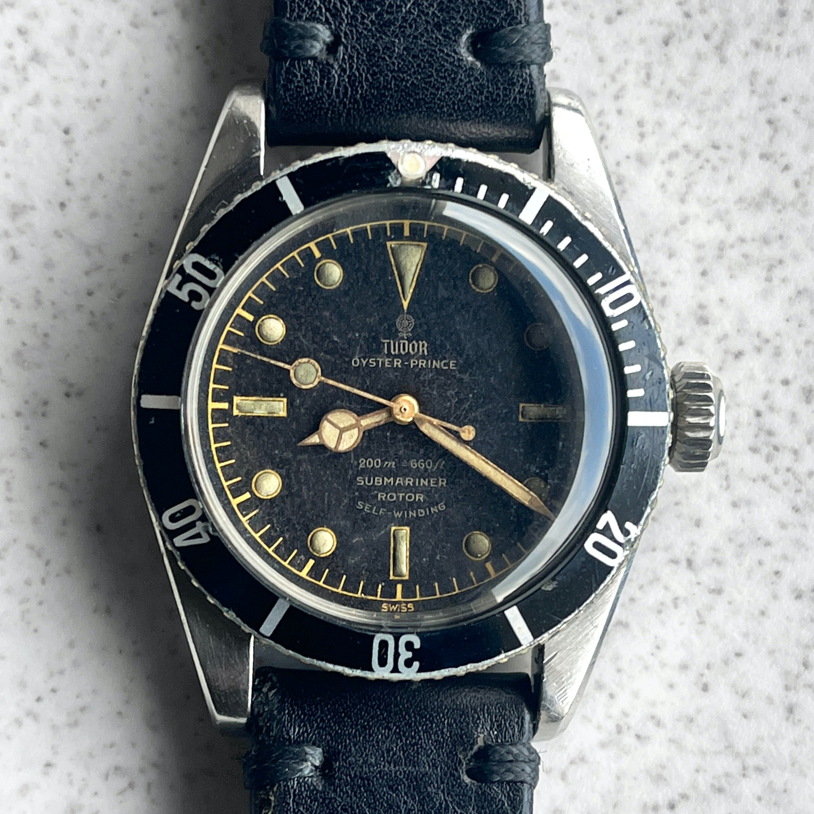 Tudor Rare Big Crown Submariner, Ref. 7924, Steel