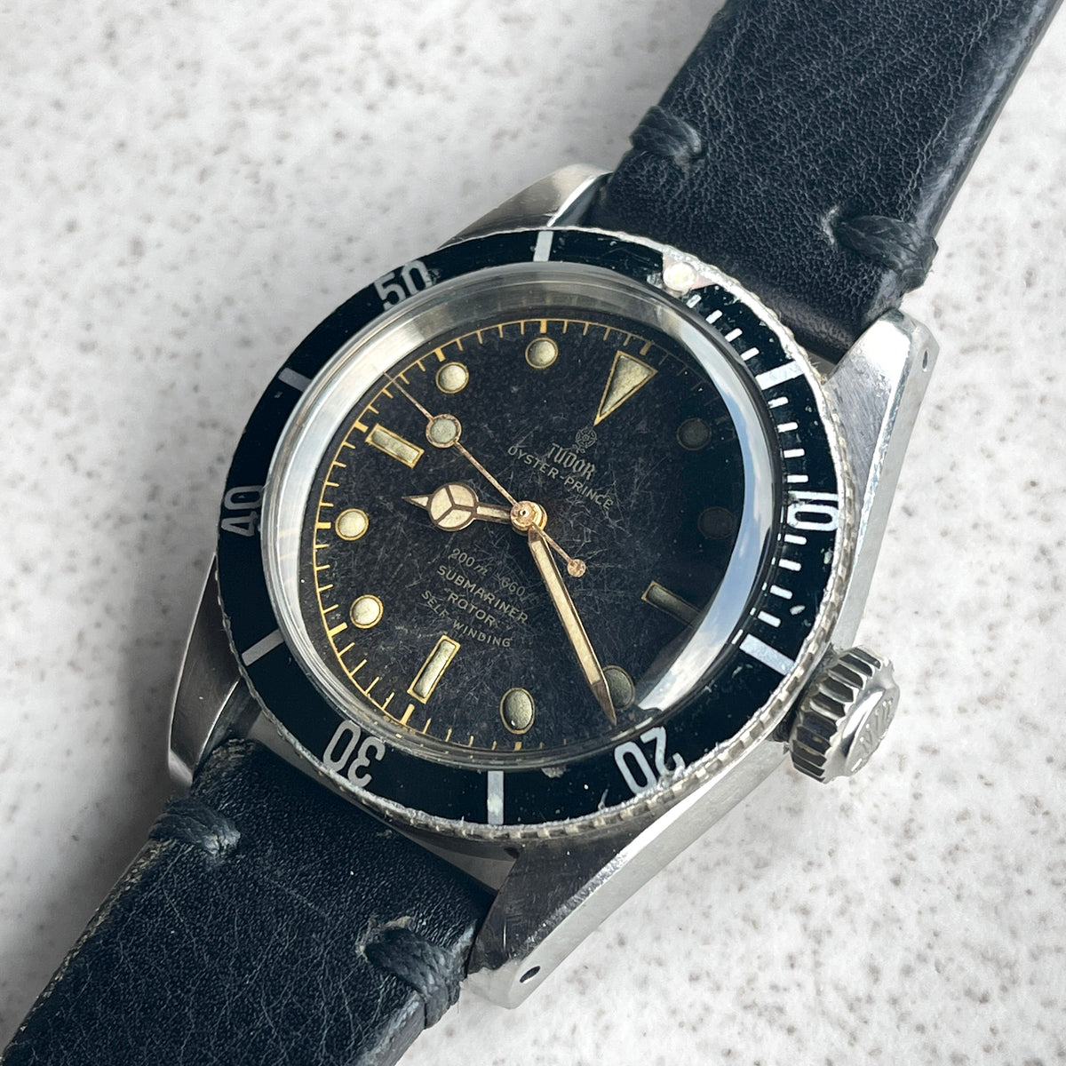 Tudor Rare Big Crown Submariner, Ref. 7924, Steel