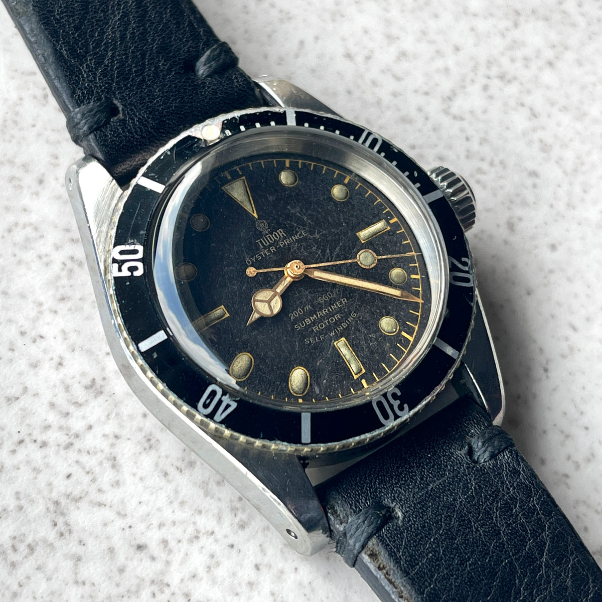 Tudor Rare Big Crown Submariner, Ref. 7924, Steel