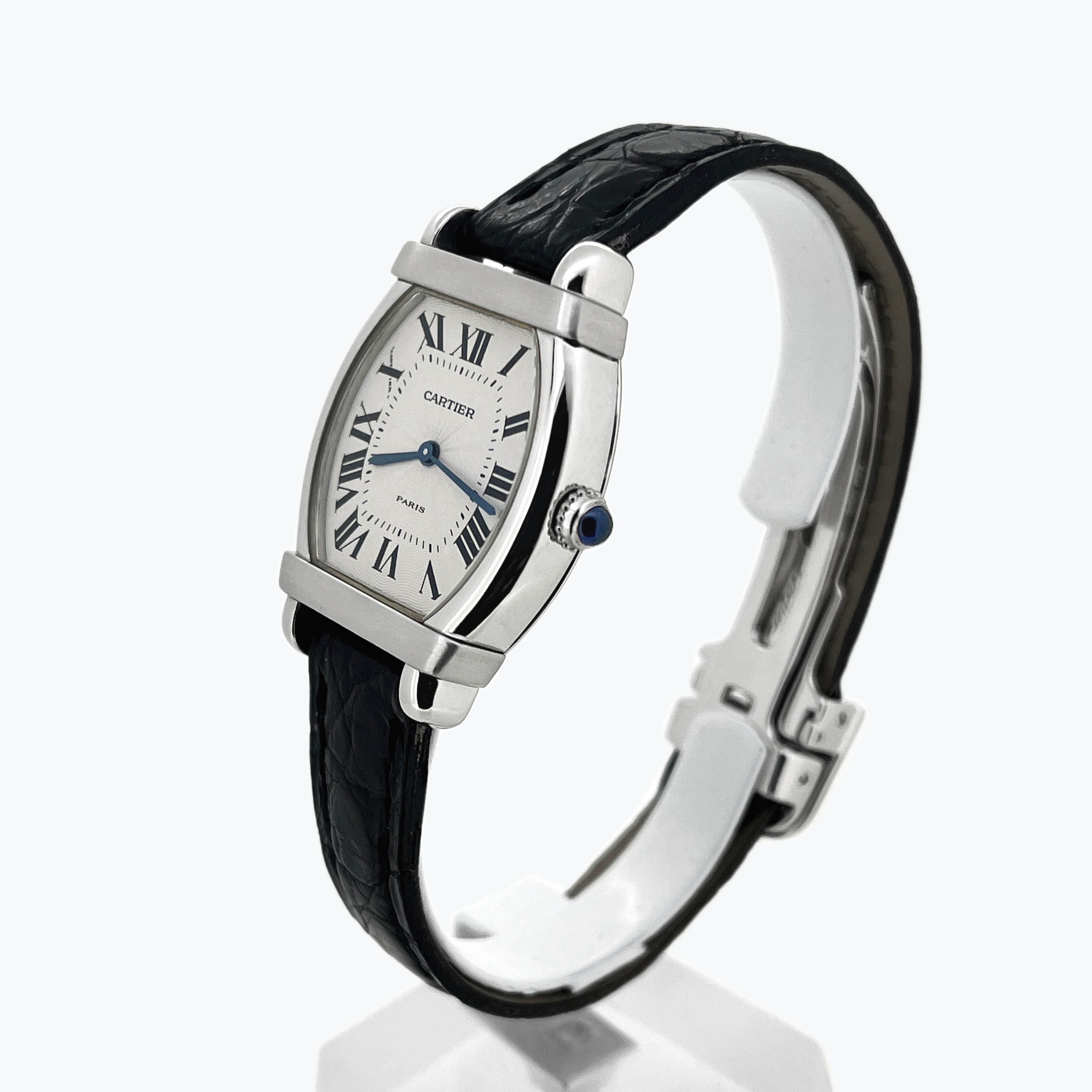 Cartier Rare Ladies Tortue Chinoise, Platinum