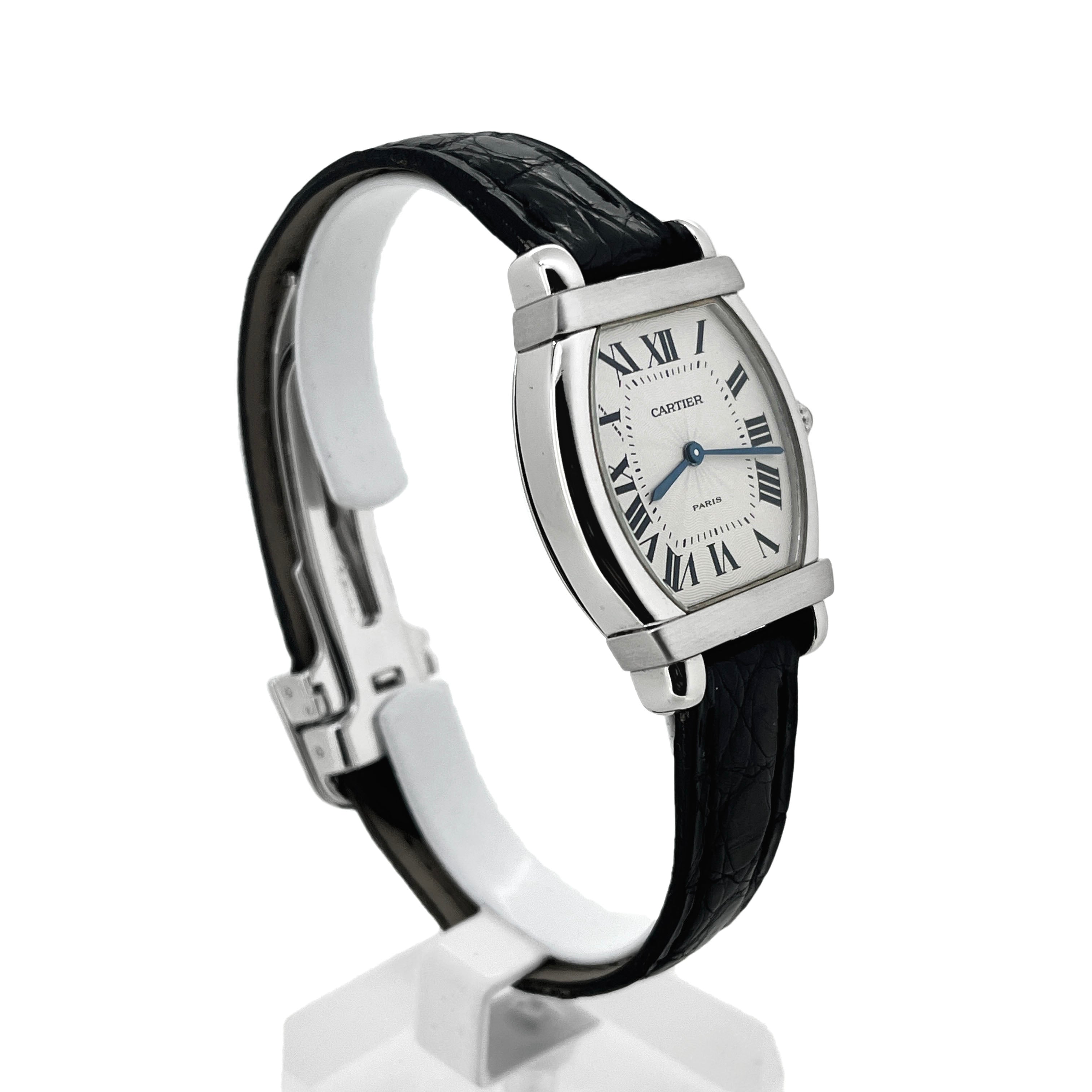 Cartier Rare Ladies Tortue Chinoise, Platinum