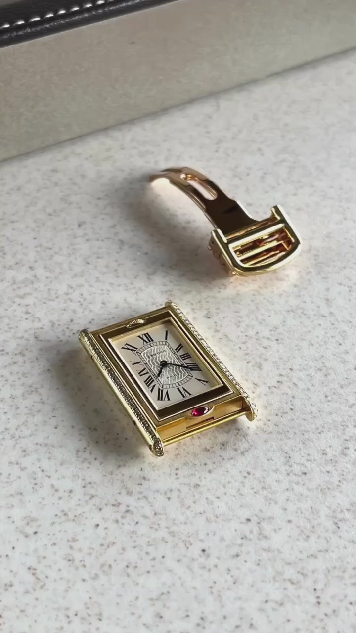 Cartier Tank Basculante 150th Anniversary 'I Love Cartier' Limited Edition, Yellow Gold
