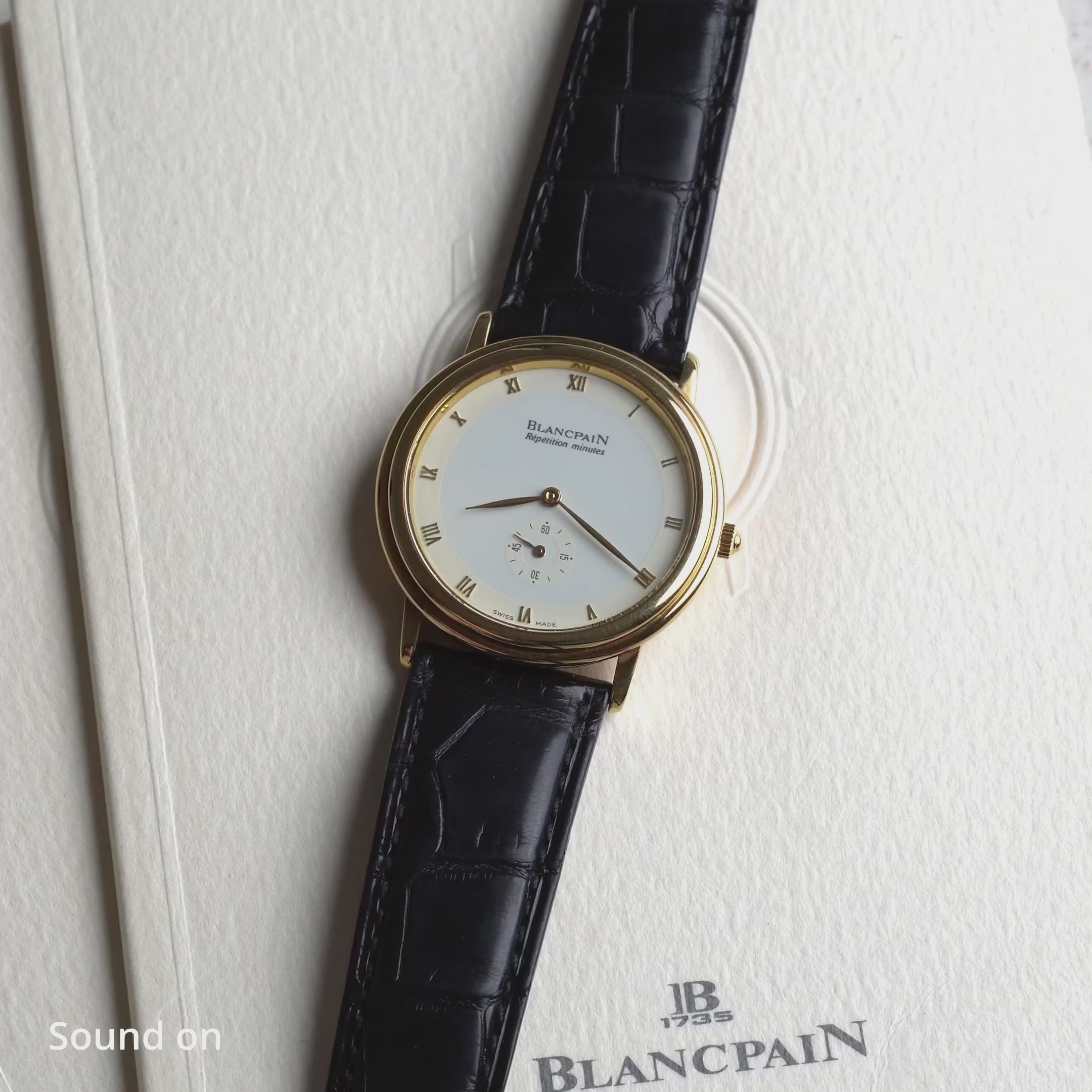Blancpain Villeret Minute Repeater, Yellow Gold