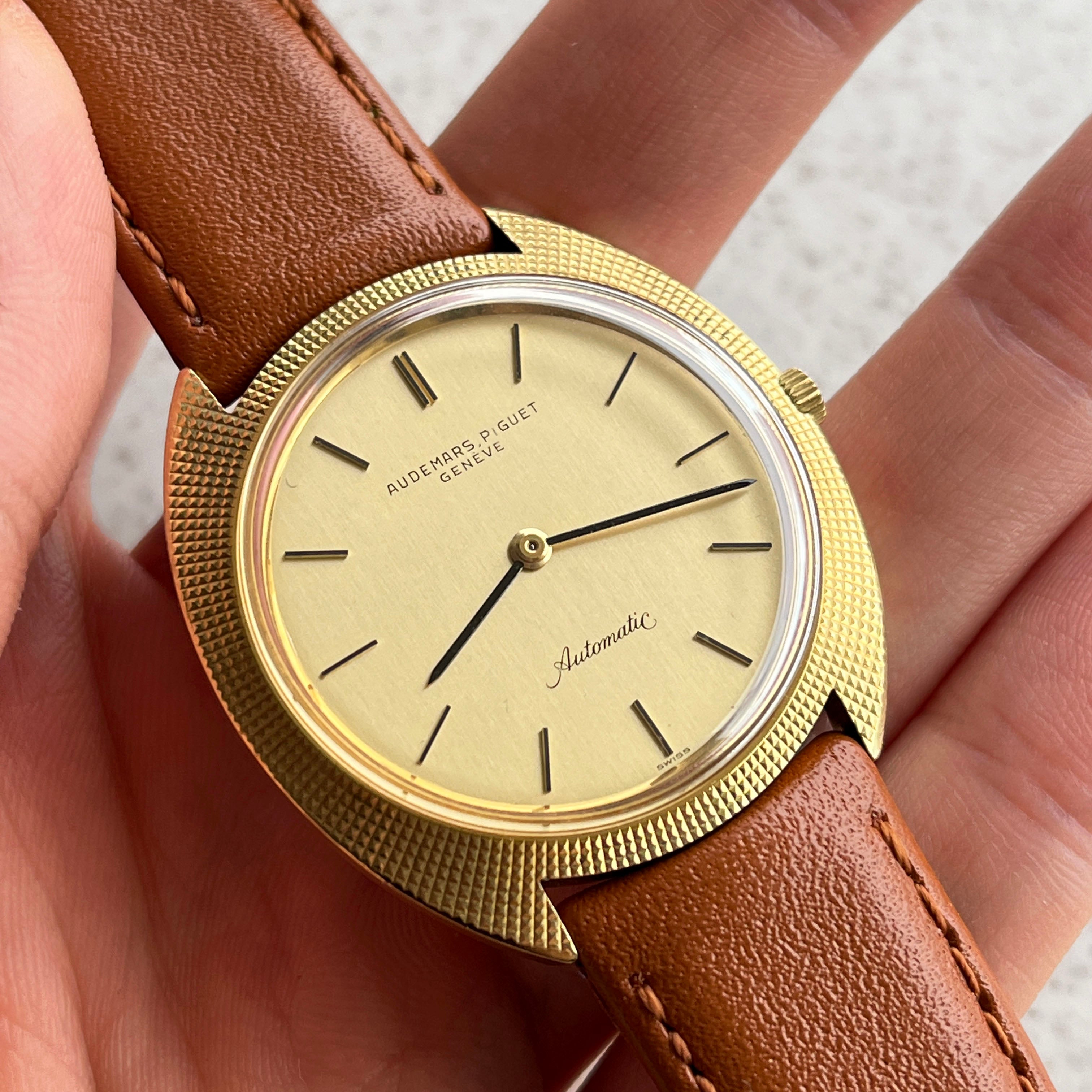 Audemars Piguet Vintage Tonneau Watch Yellow Gold