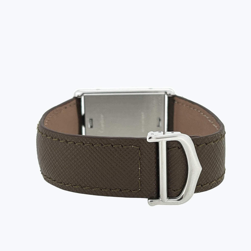 Cartier Tank Basculante Mecanique Millennium, Ref. 2390, Steel