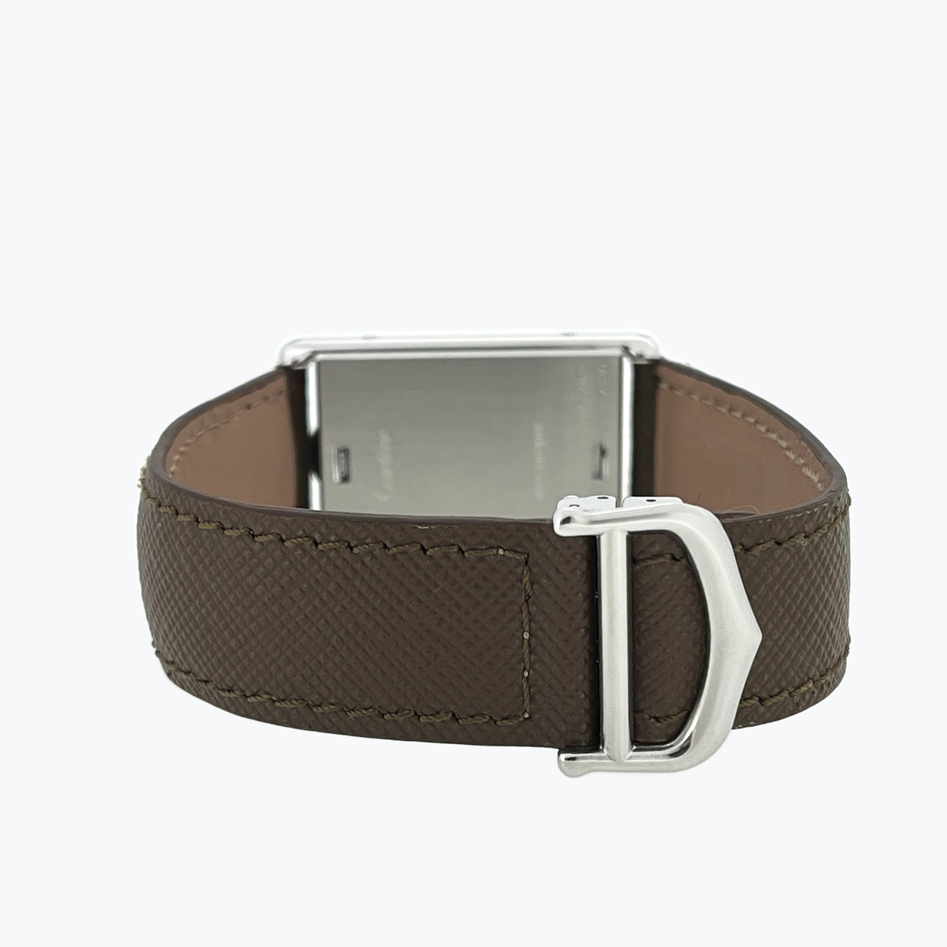 Cartier Tank Basculante Mecanique Millennium, Ref. 2390, Steel
