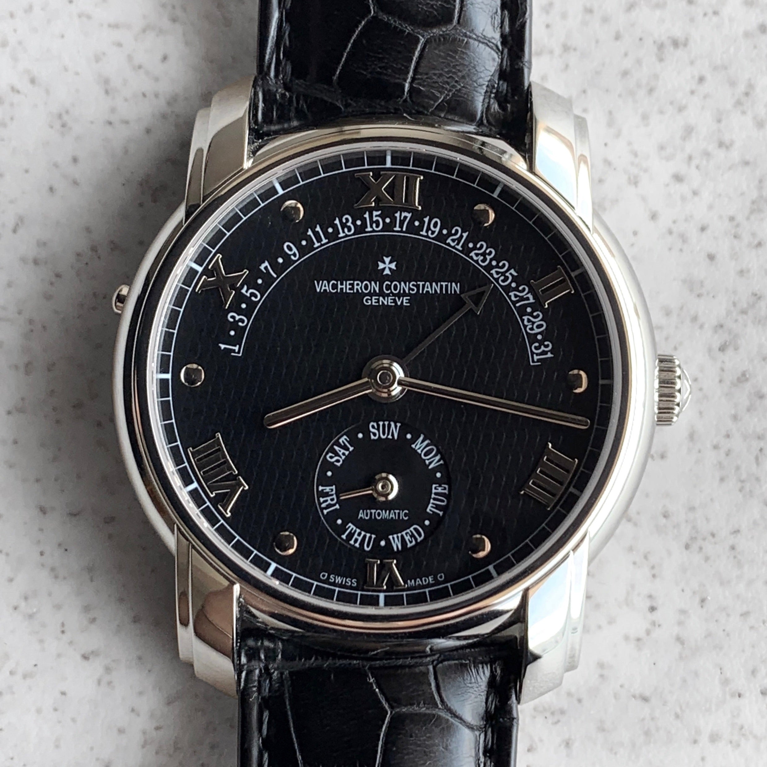 Vacheron Constantin Patrimony Day Retrograde Date Platinum