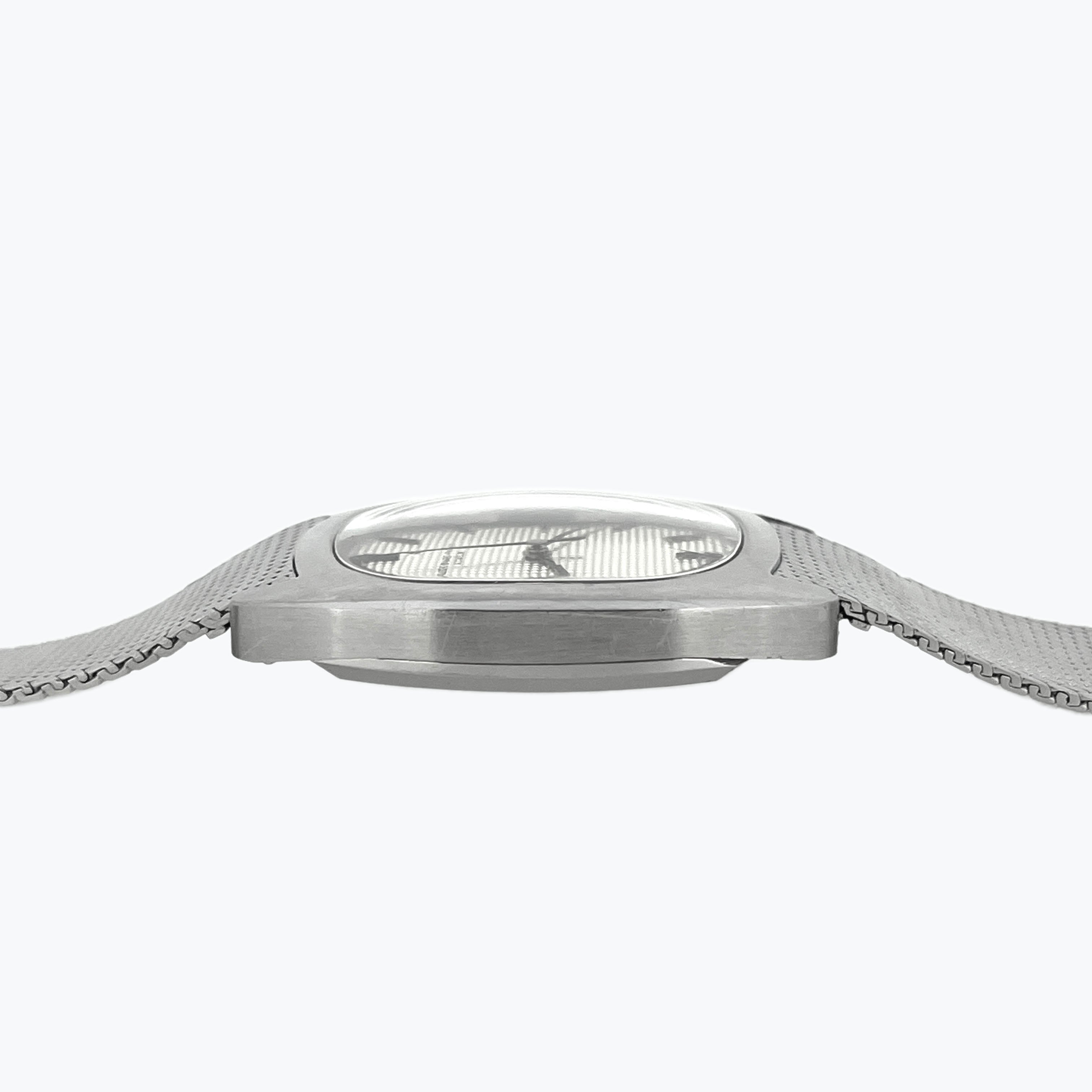 Audemars Piguet Rare Tonneau Watch with Detachable AP Mesh Bracelet, Steel