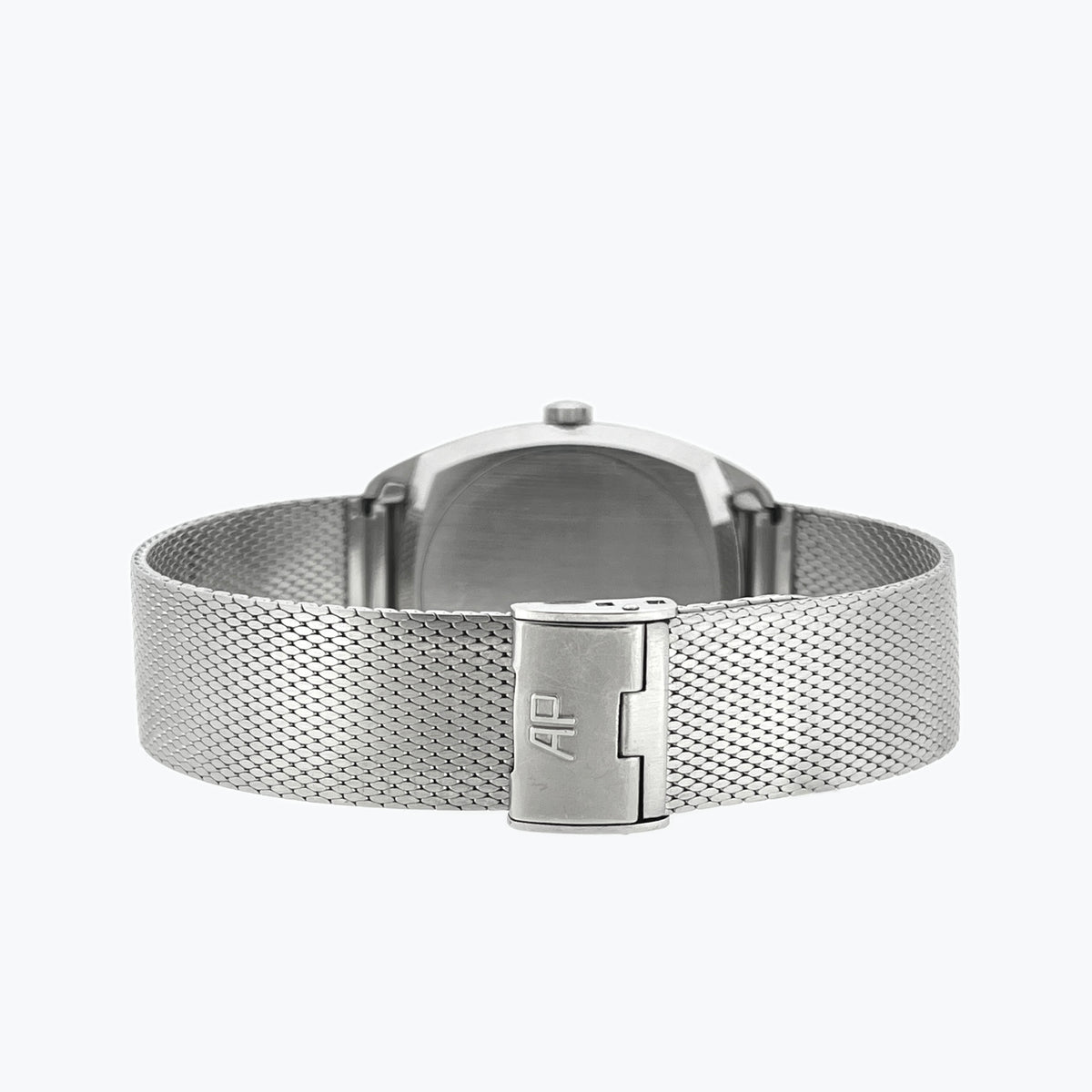 Audemars Piguet Rare Tonneau Watch with Detachable AP Mesh Bracelet, Steel