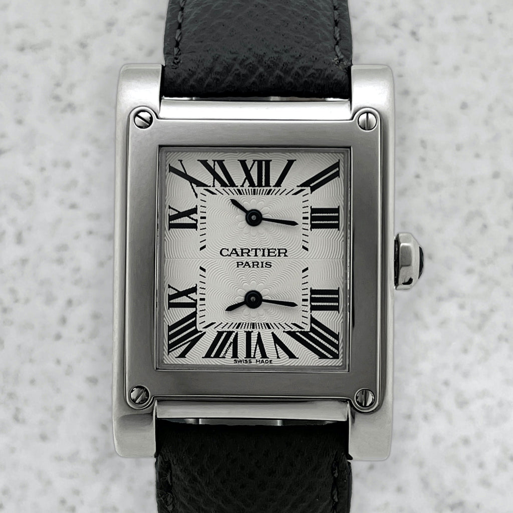 Cartier Tank A Vis Dual Time CPCP, Ref. 2552, White Gold