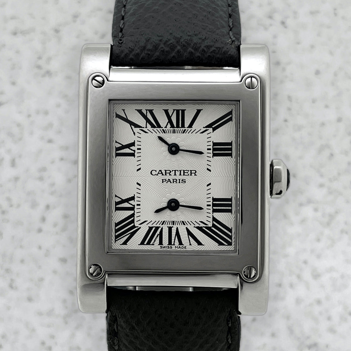 Cartier Tank A Vis Dual Time CPCP, Ref. 2552, White Gold