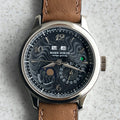 Roger Dubuis H37 Hommage Perpetual Calendar, Rare black guiloché dial, White Gold
