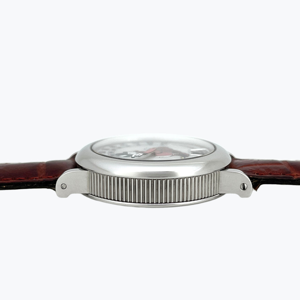 Gerald Genta Retro Fantasy Scrooge McDuck Retrograde Jumping Hour, MOP Dial, Ref. 3612, Steel