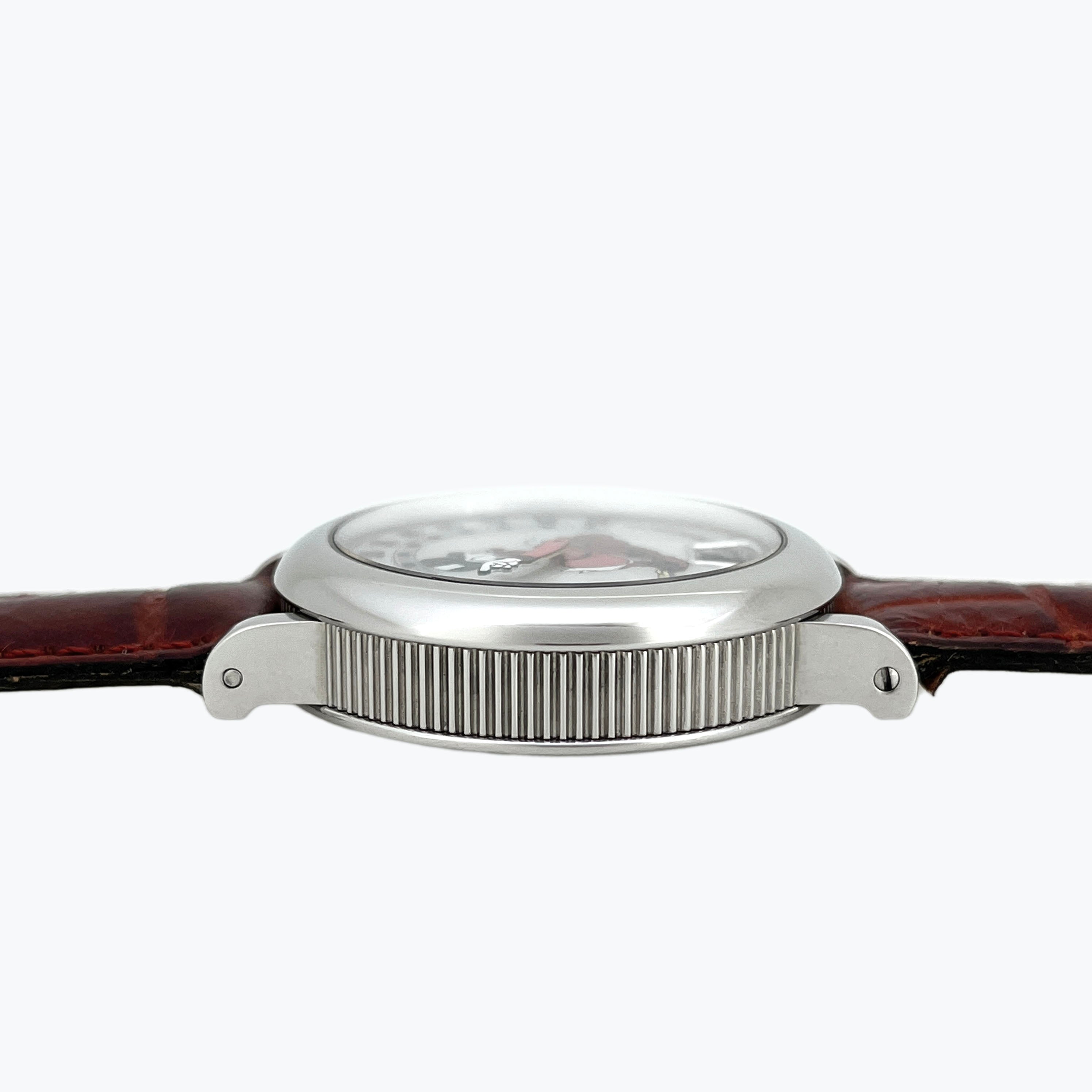 Gerald Genta Retro Fantasy Scrooge McDuck Retrograde Jumping Hour, MOP Dial, Ref. 3612, Steel