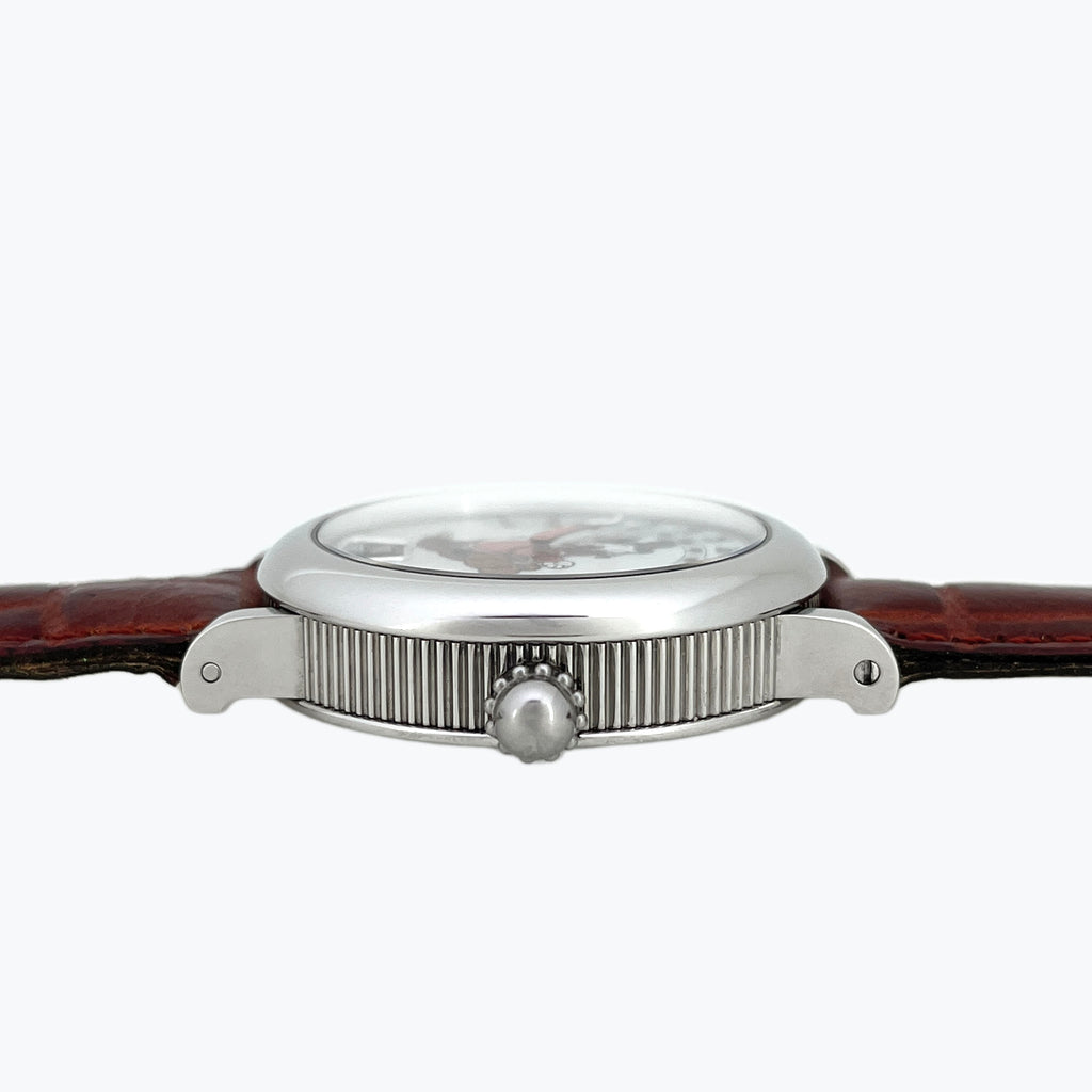 Gerald Genta Retro Fantasy Scrooge McDuck Retrograde Jumping Hour, MOP Dial, Ref. 3612, Steel