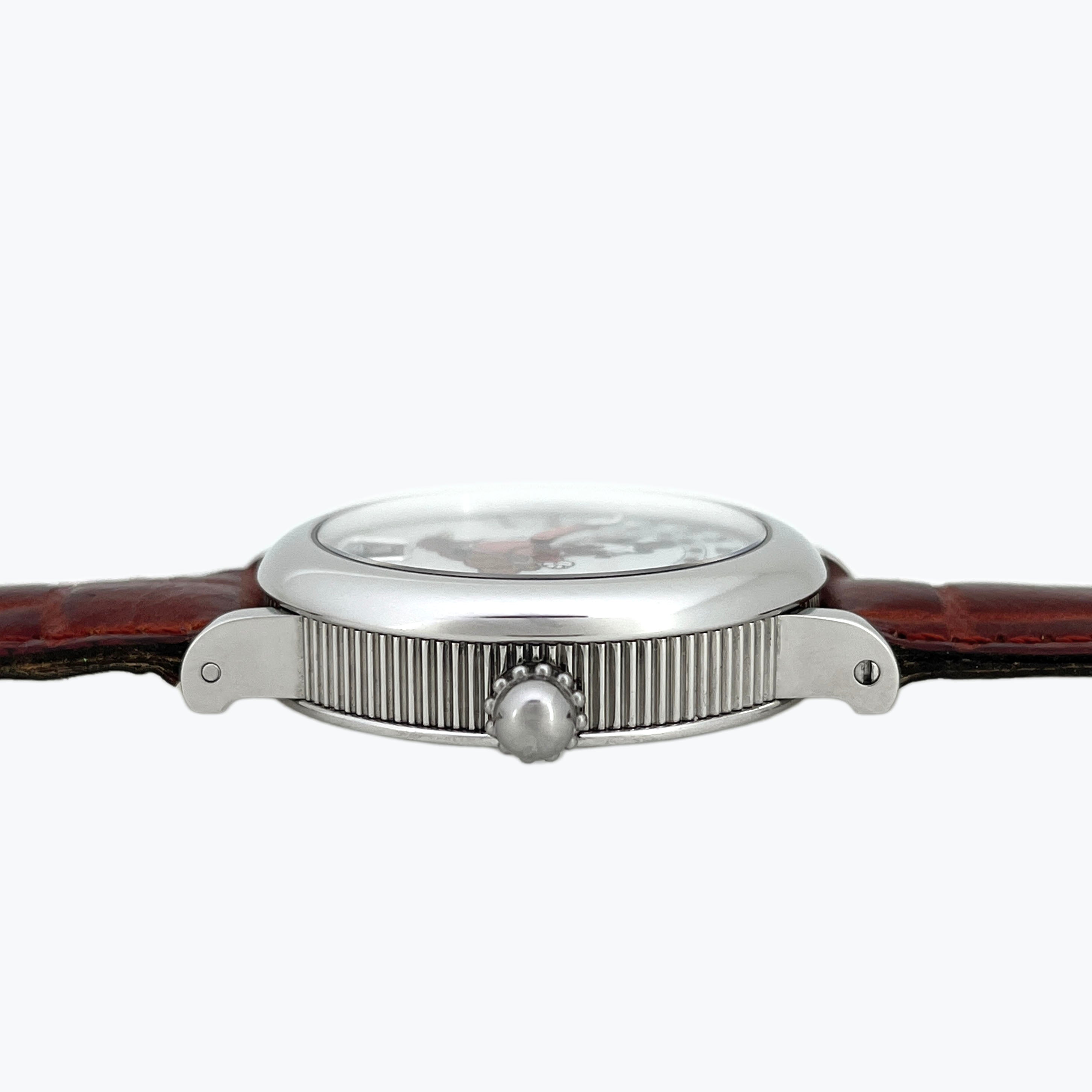 Gerald Genta Retro Fantasy Scrooge McDuck Retrograde Jumping Hour, MOP Dial, Ref. 3612, Steel