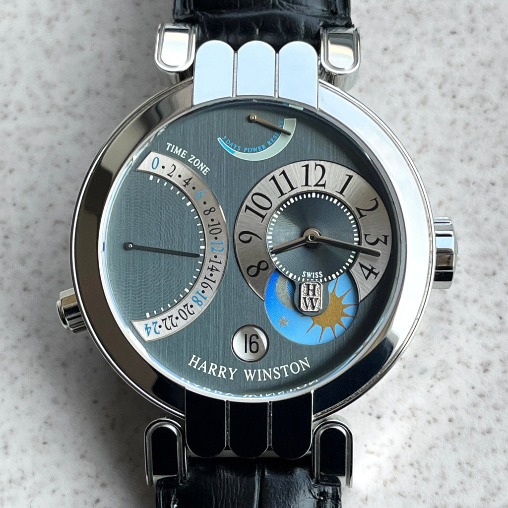 Harry Winston Premier Excenter Timezone, Ref. 200-MMTZ39W, White Gold