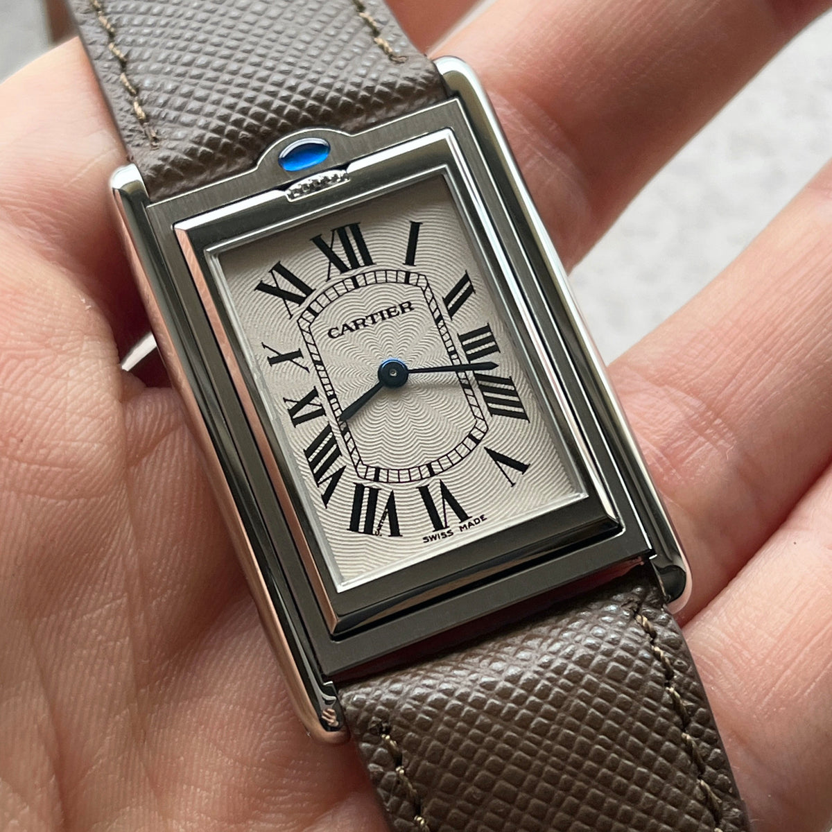 Cartier Tank Basculante Mecanique Millennium, Ref. 2390, Steel